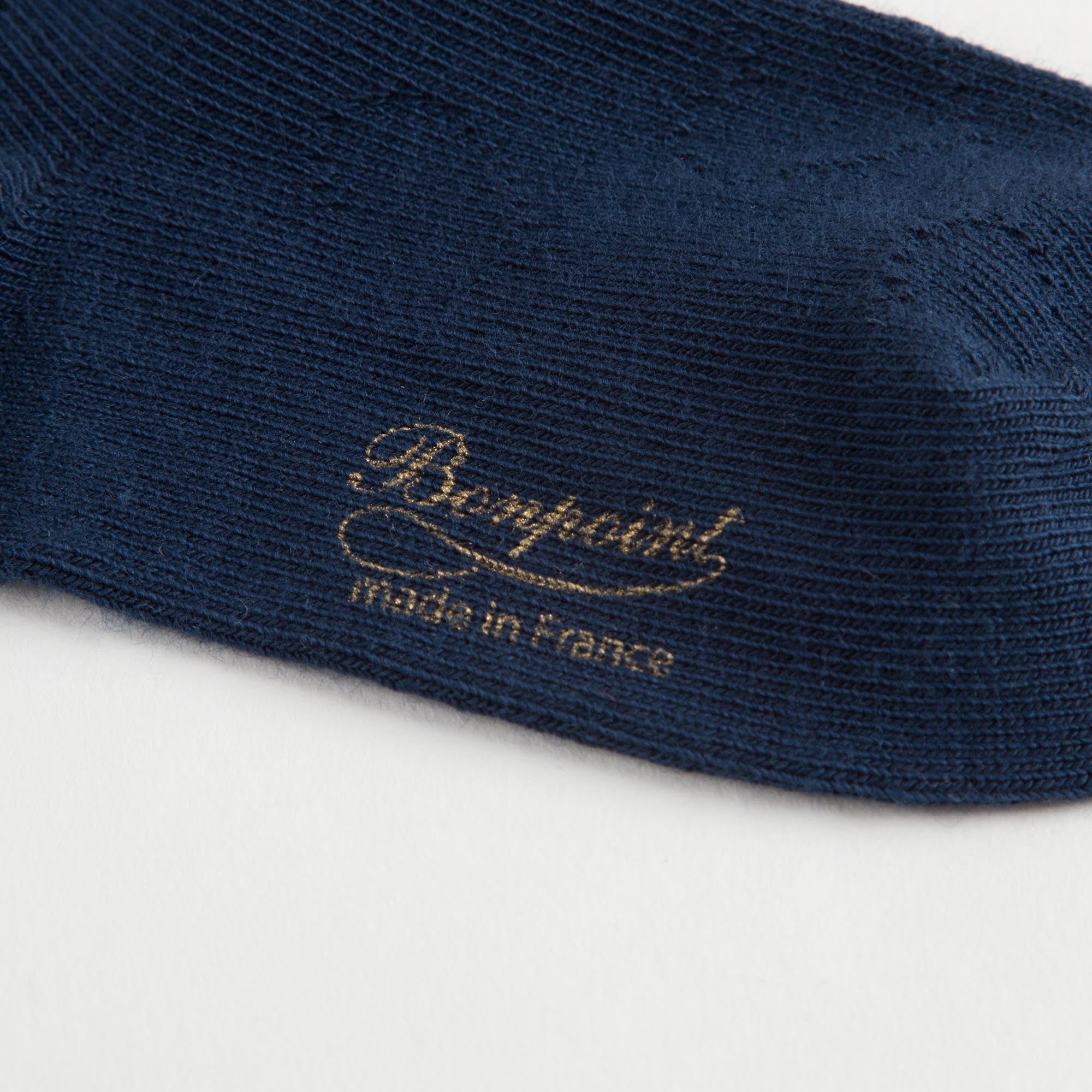 Girls Navy Blue Cotton Socks