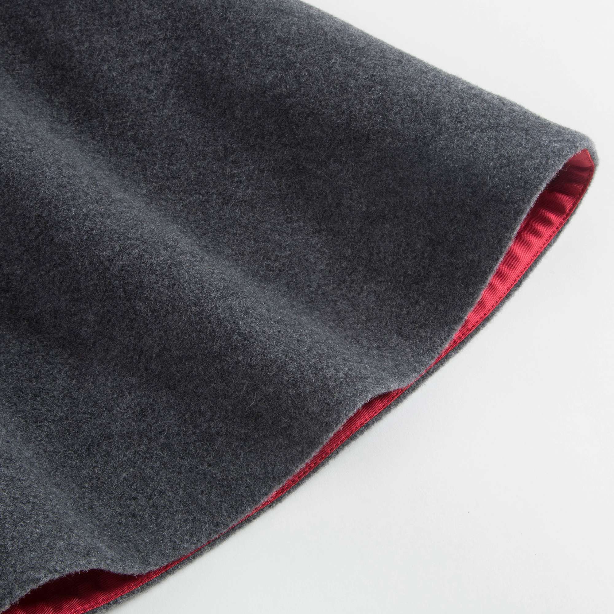 Girls Melange Grey Wool Coat