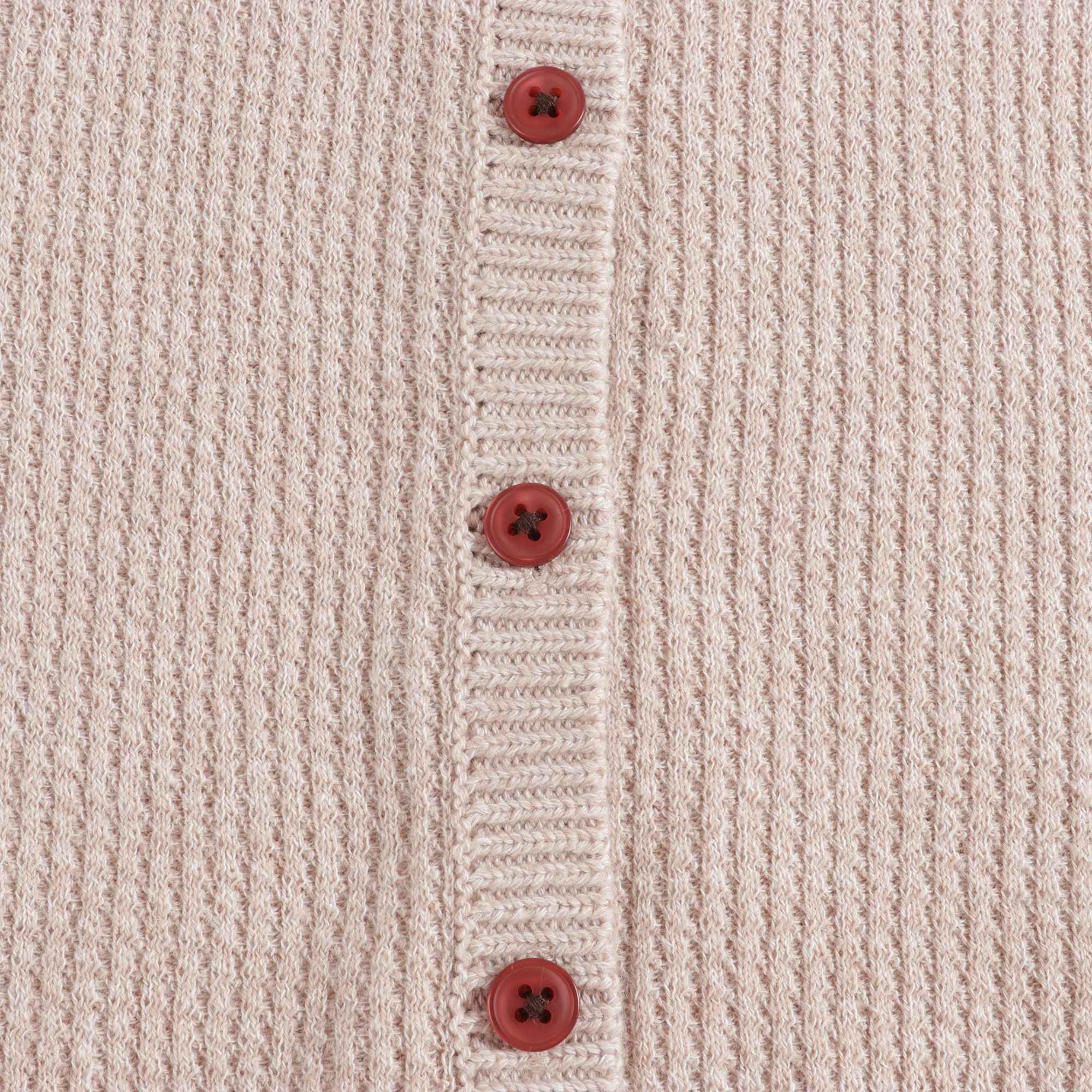 Girls Camel Cotton Cardigan
