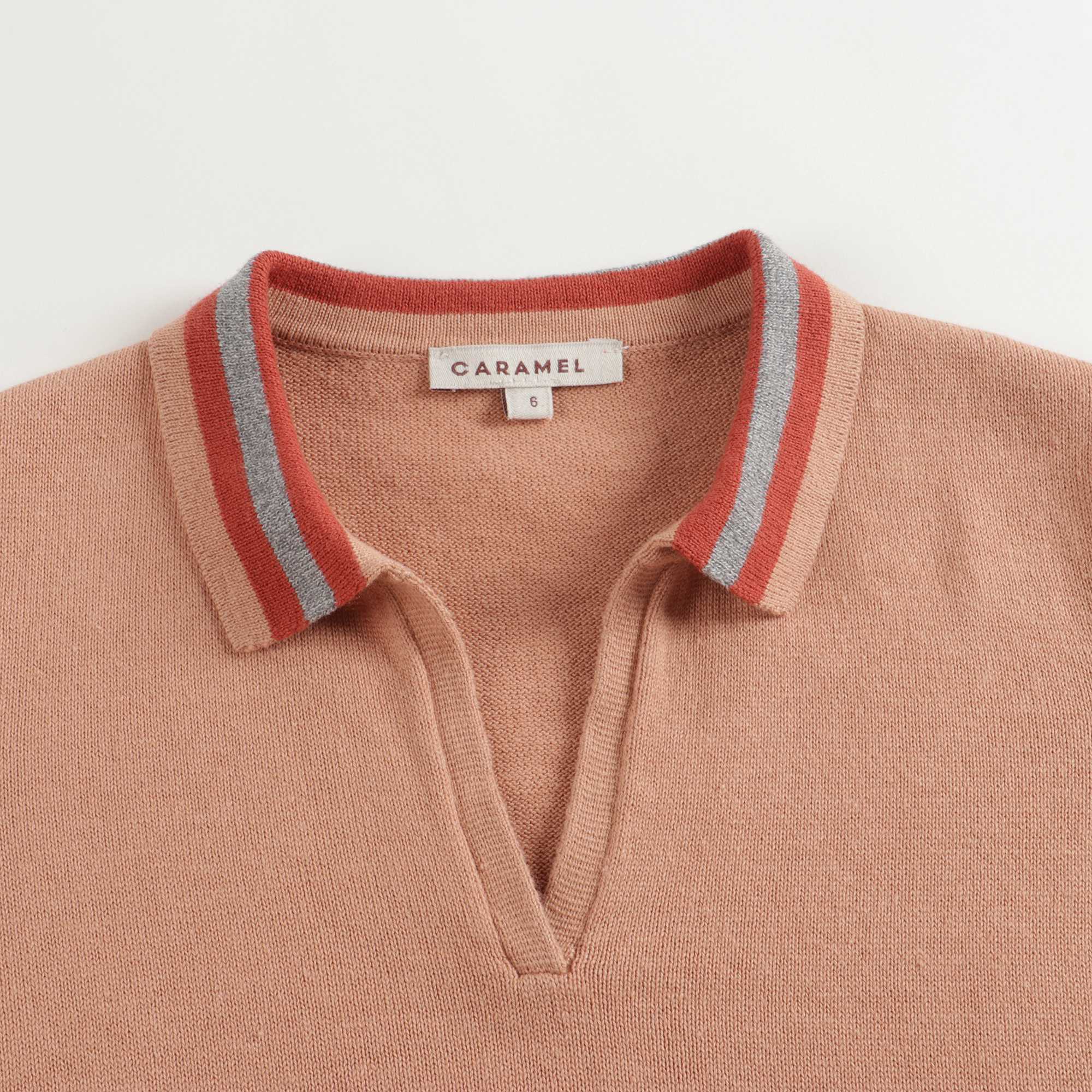 Girls Clay Cotton Polo Shirt