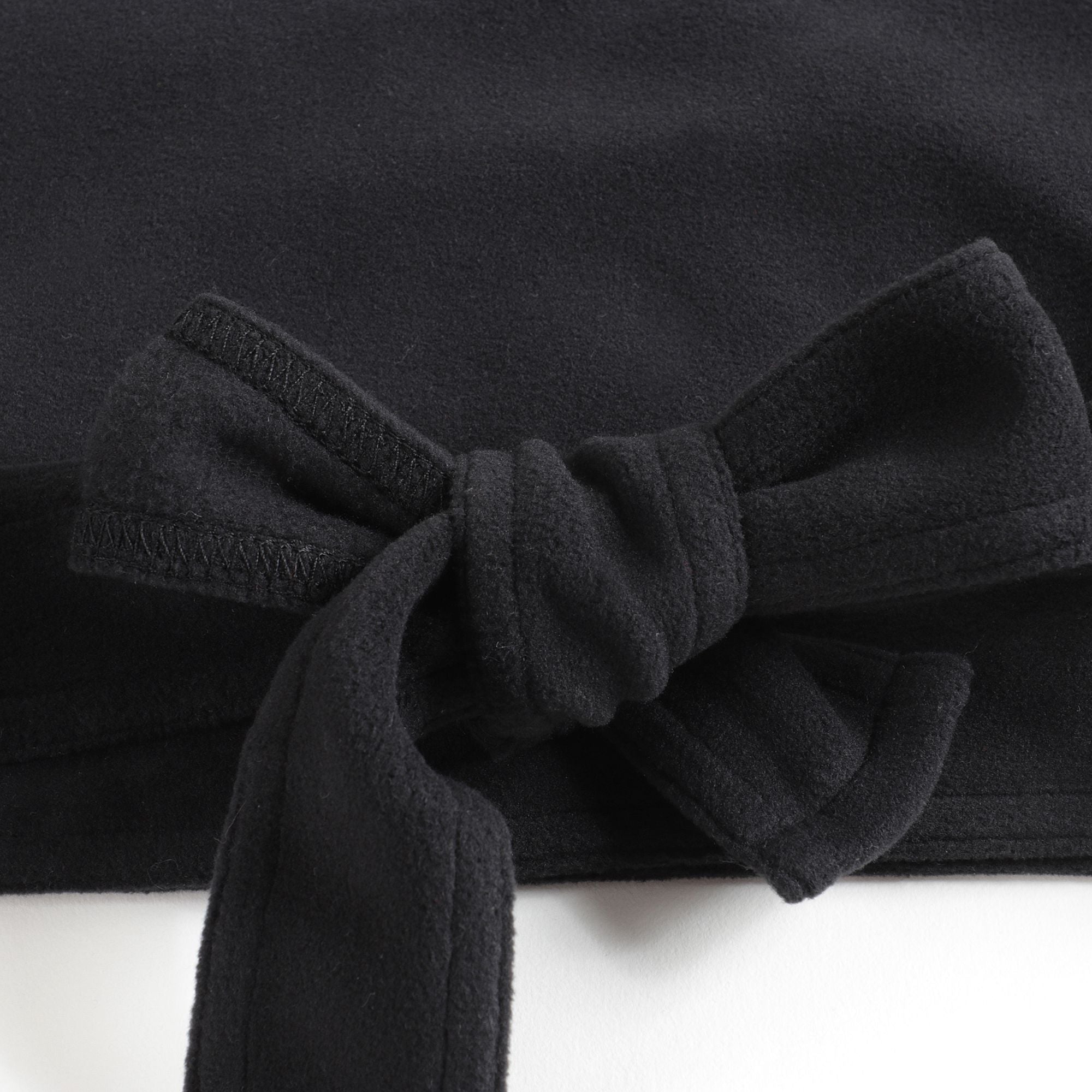 Girls Black V-neck Top