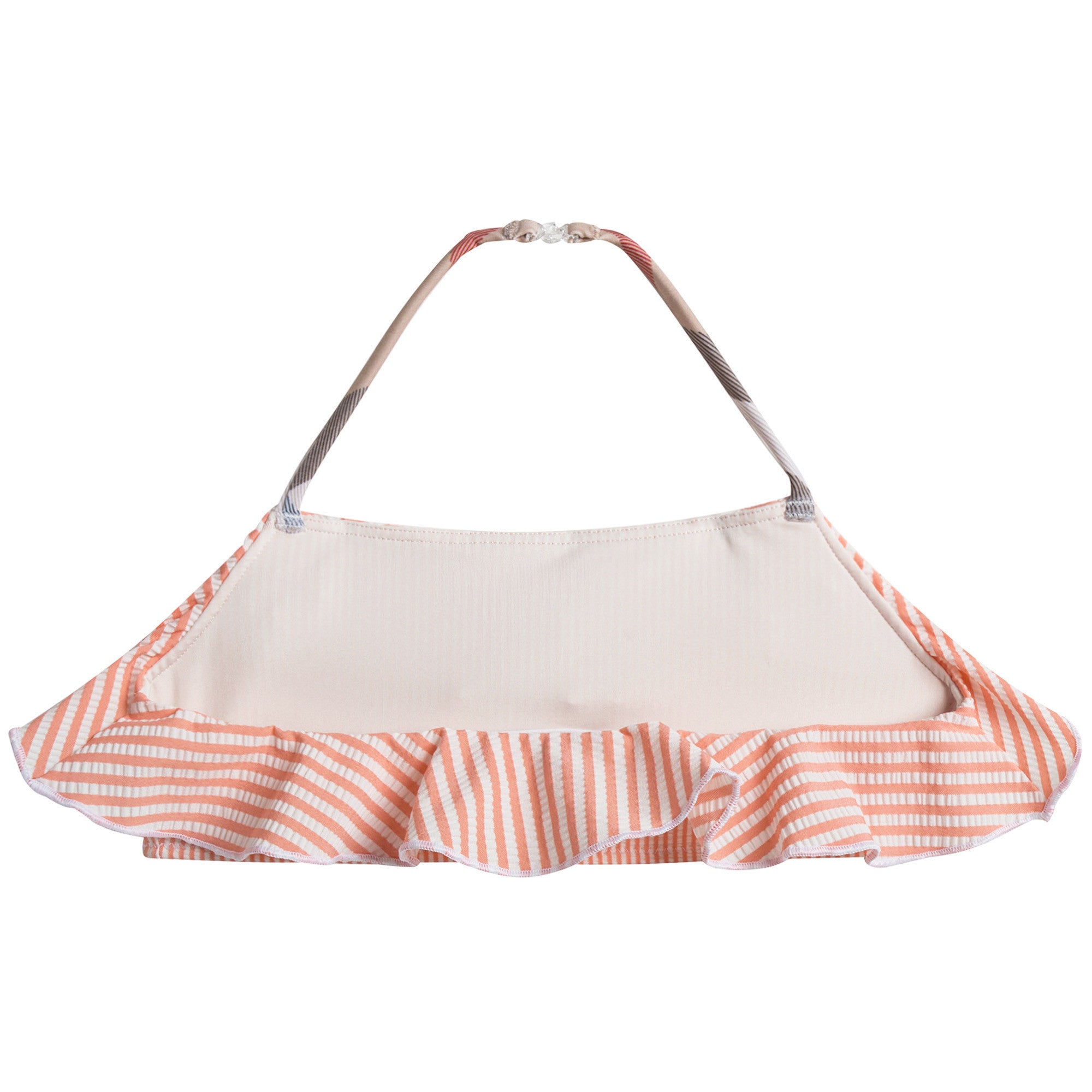 Girls Orange Striped Bikini