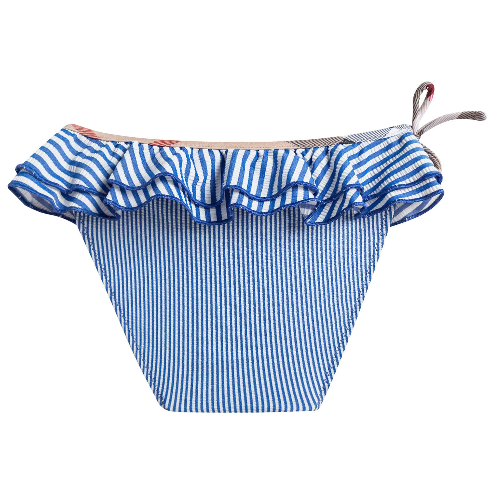 Girls Blue Striped Bikini