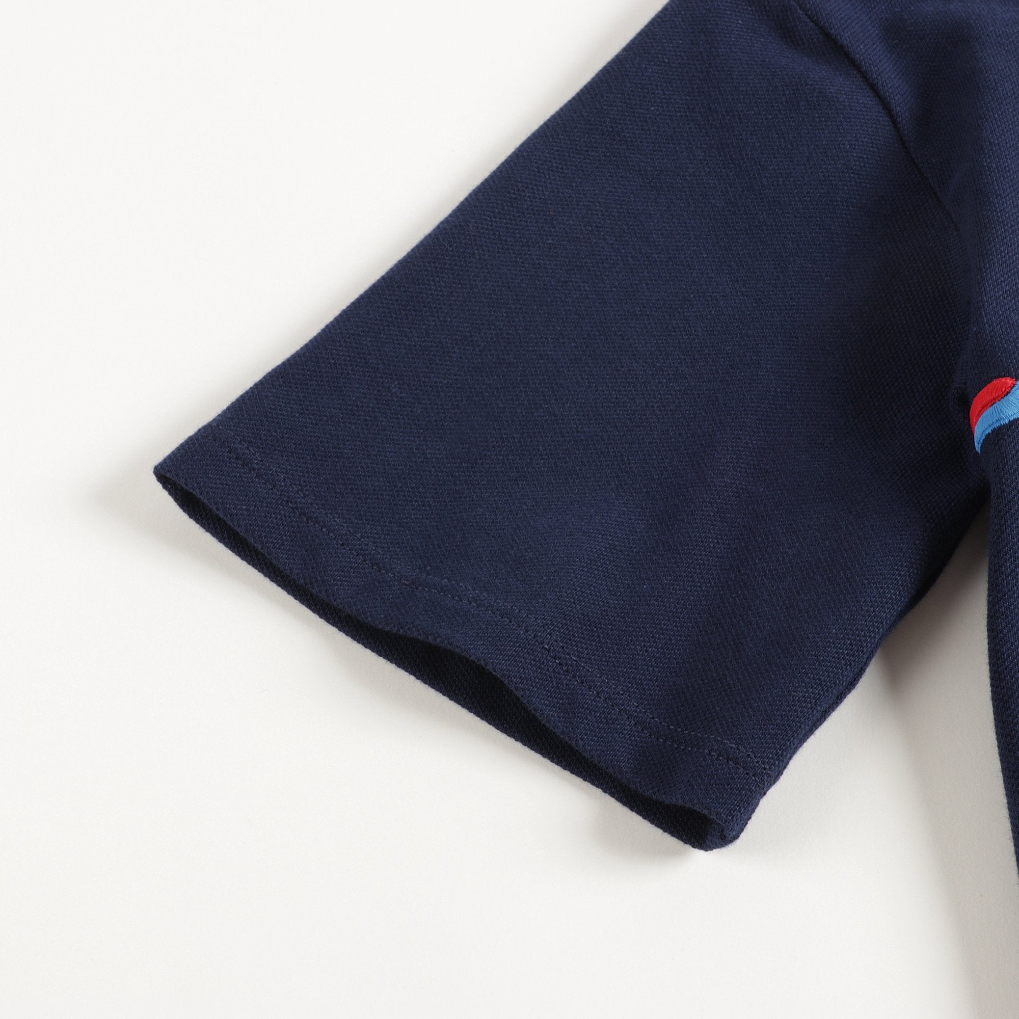 Girls Blue Logo Cotton Polo Dress