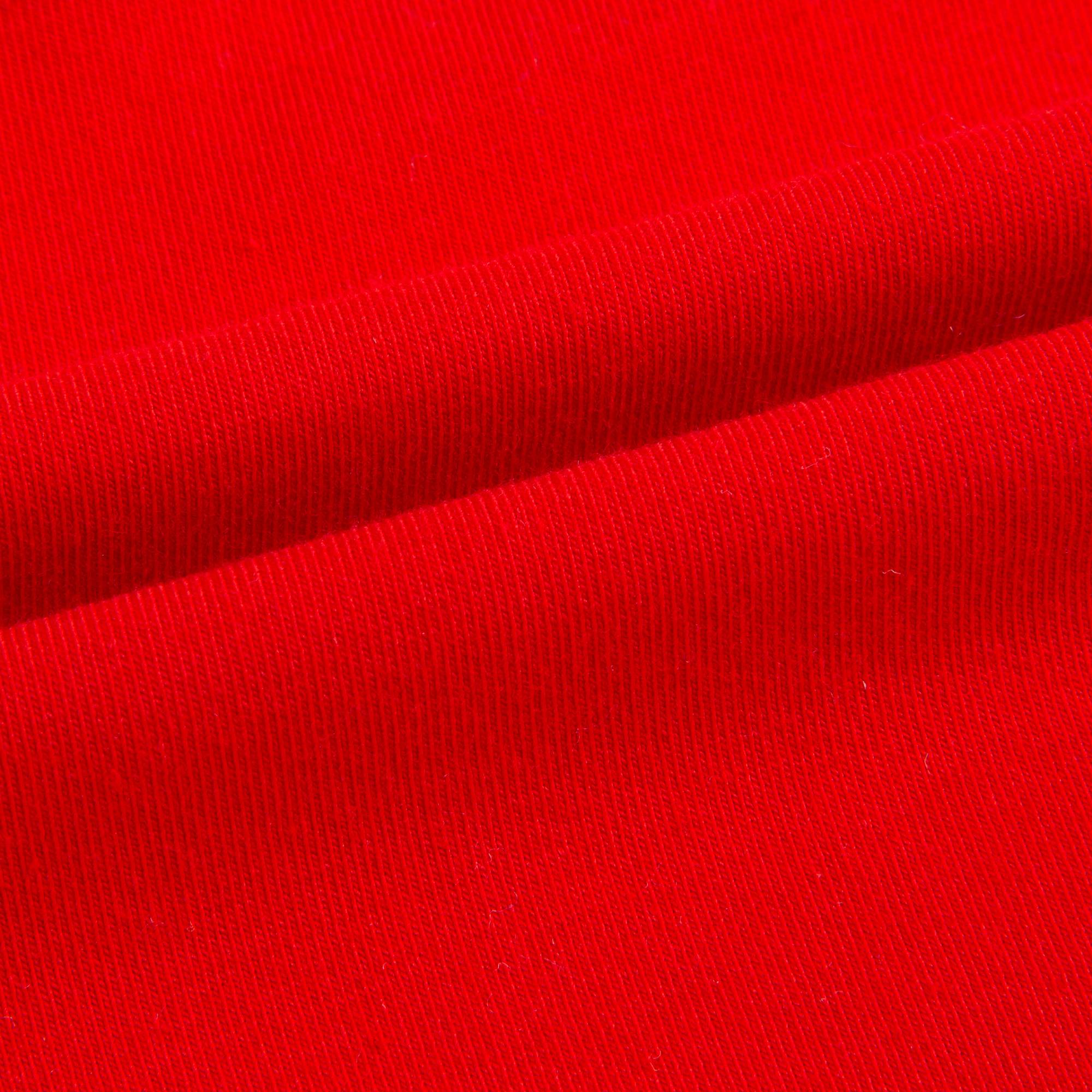 Girls Lava Red & Solver Cotton T-shirt