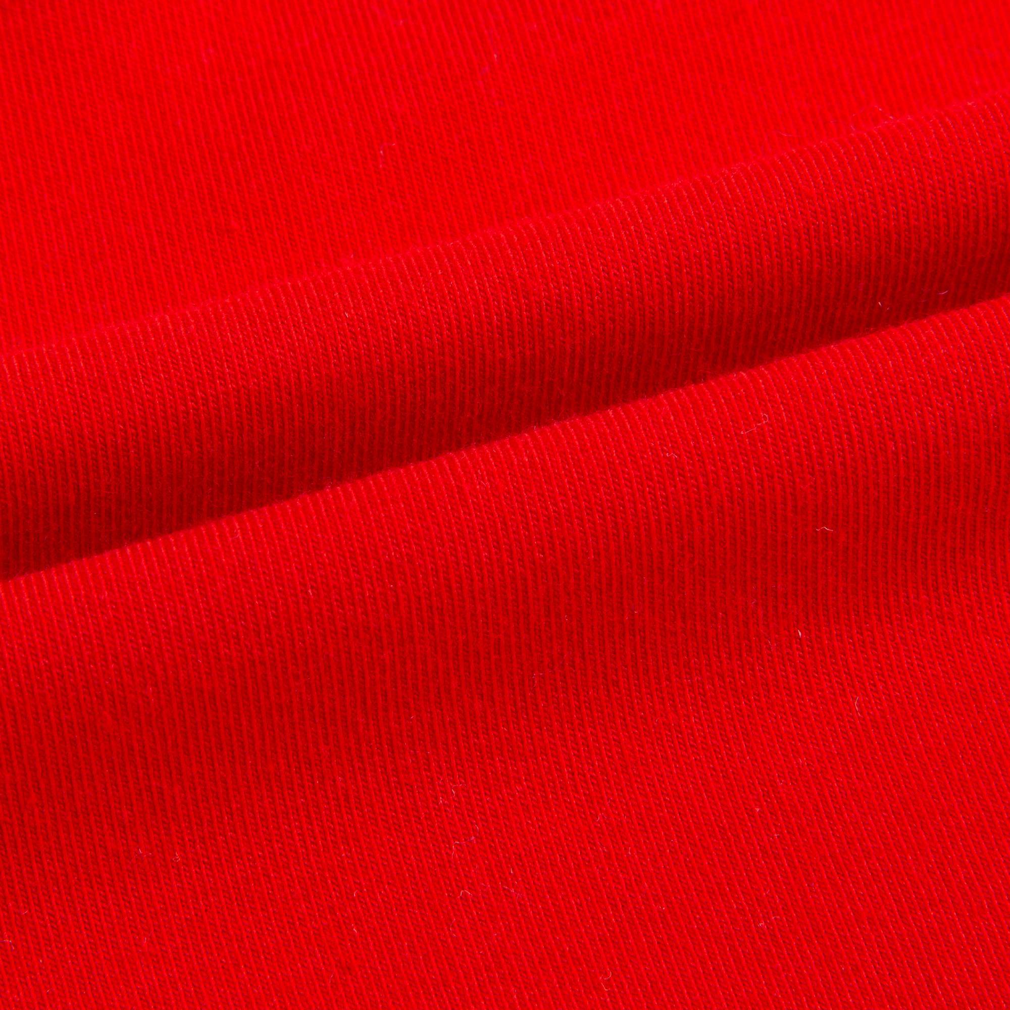 Girls Lava Red & Solver Cotton T-shirt