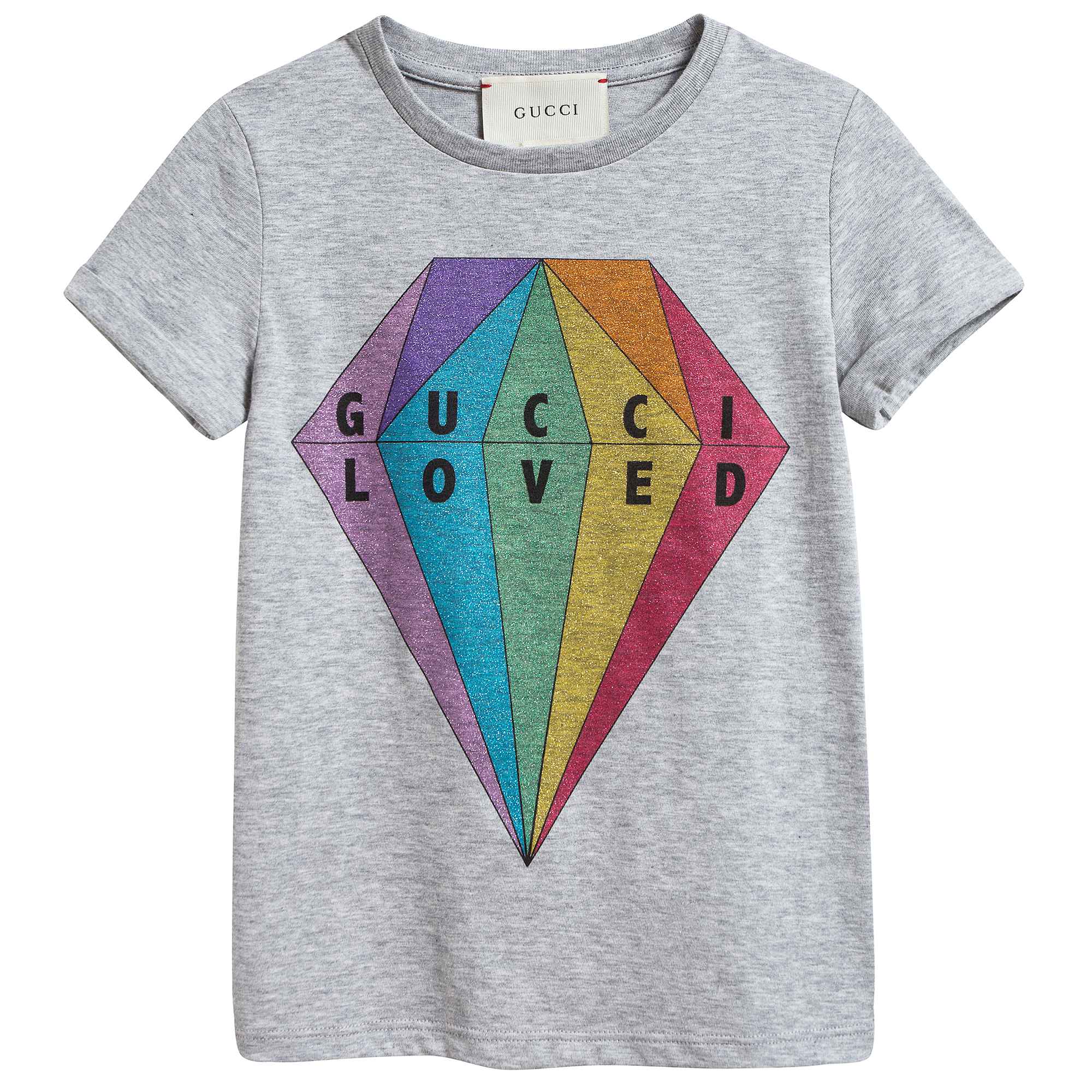 Girls Grey Loved T-shirt