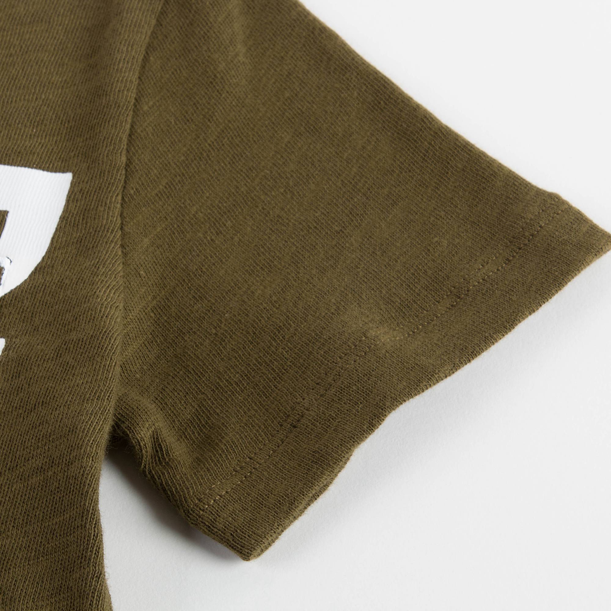 Boys Khaki Logo Cotton T-shirt