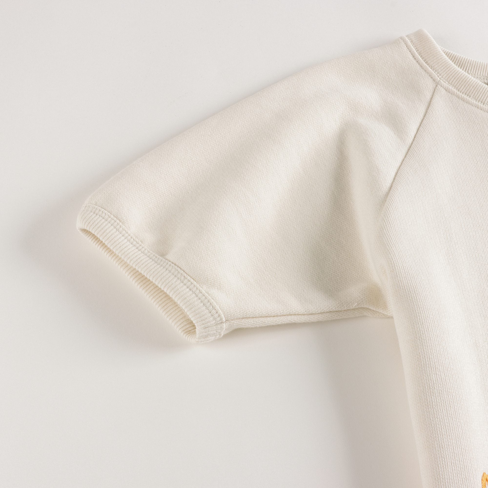 Baby Girls White Painted Cotton Sweatshirt