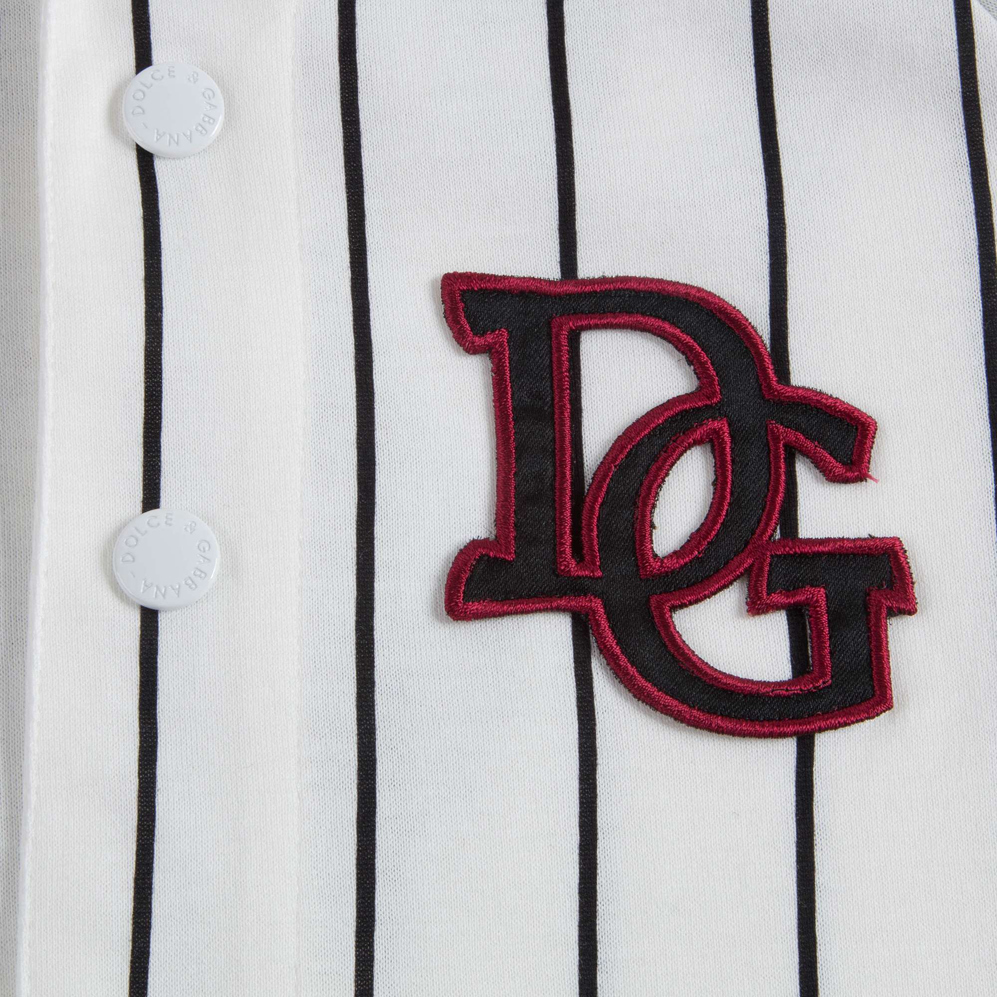 Boys White & Black "DG" Cotton T-shirt