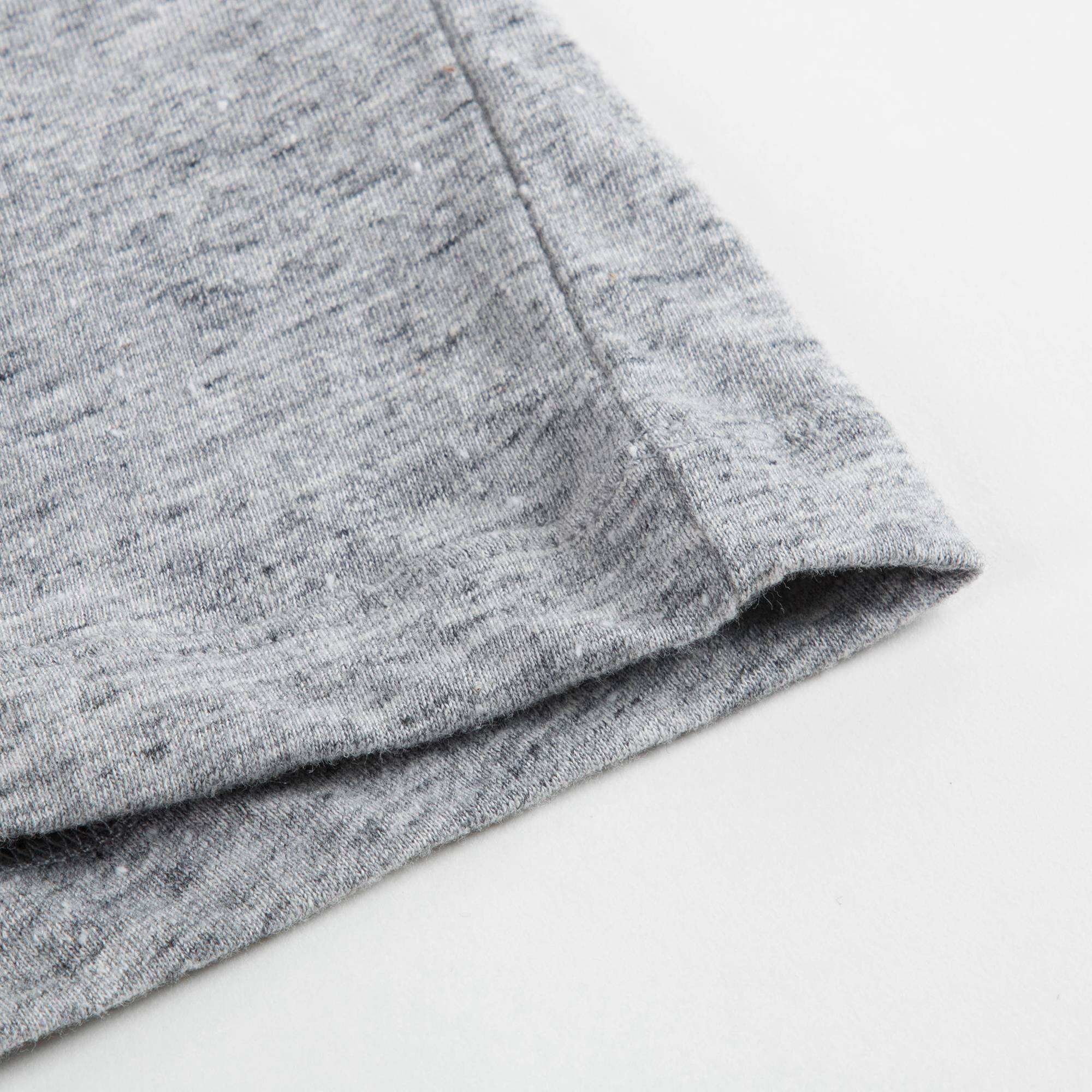 Girls Grey Melange Cotton T-shirt