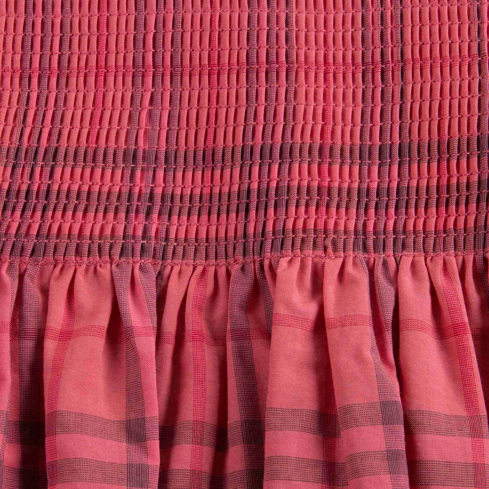 Baby Girls Coral Red Cotton Dress