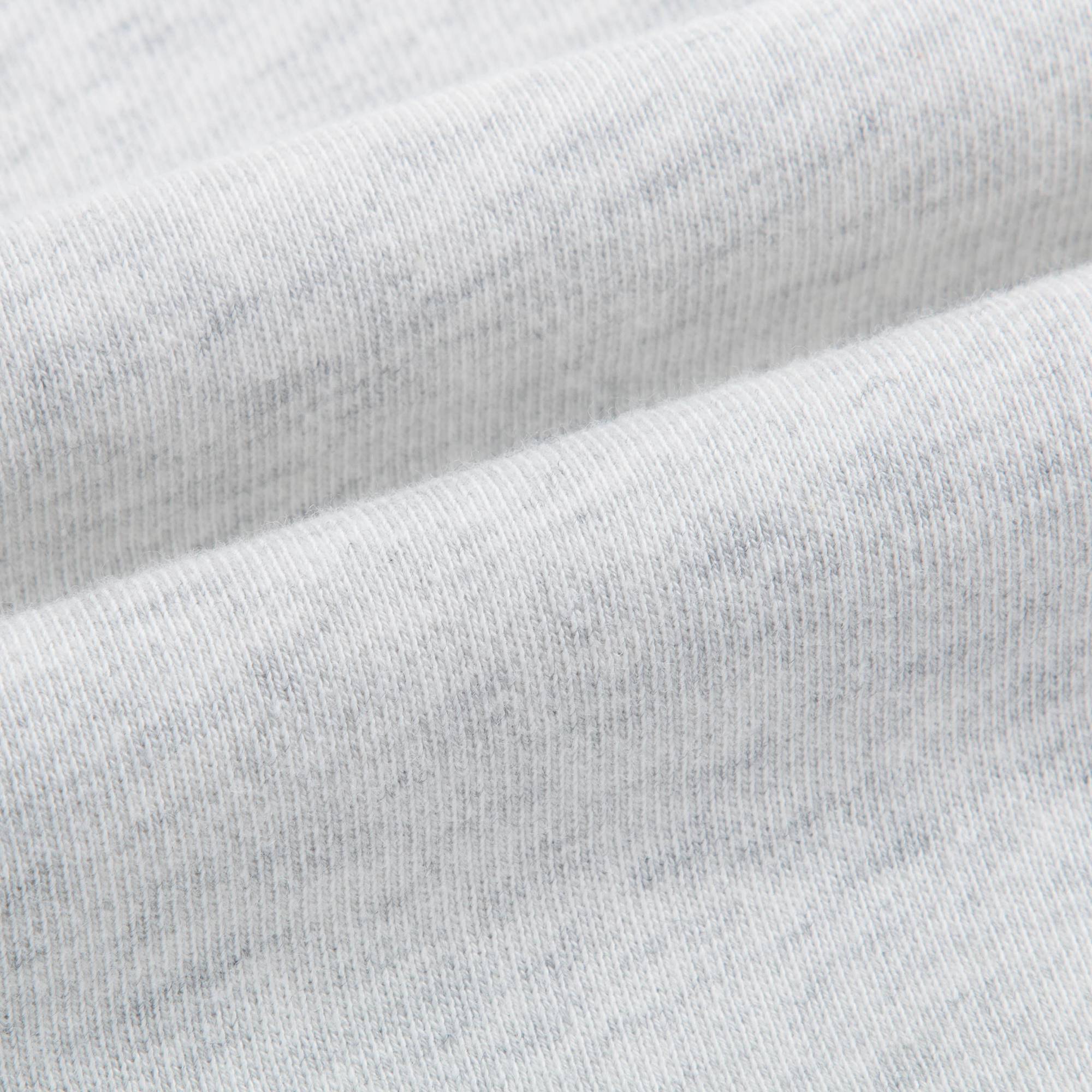 Girls White Melange Logo Cotton Sweatshirt