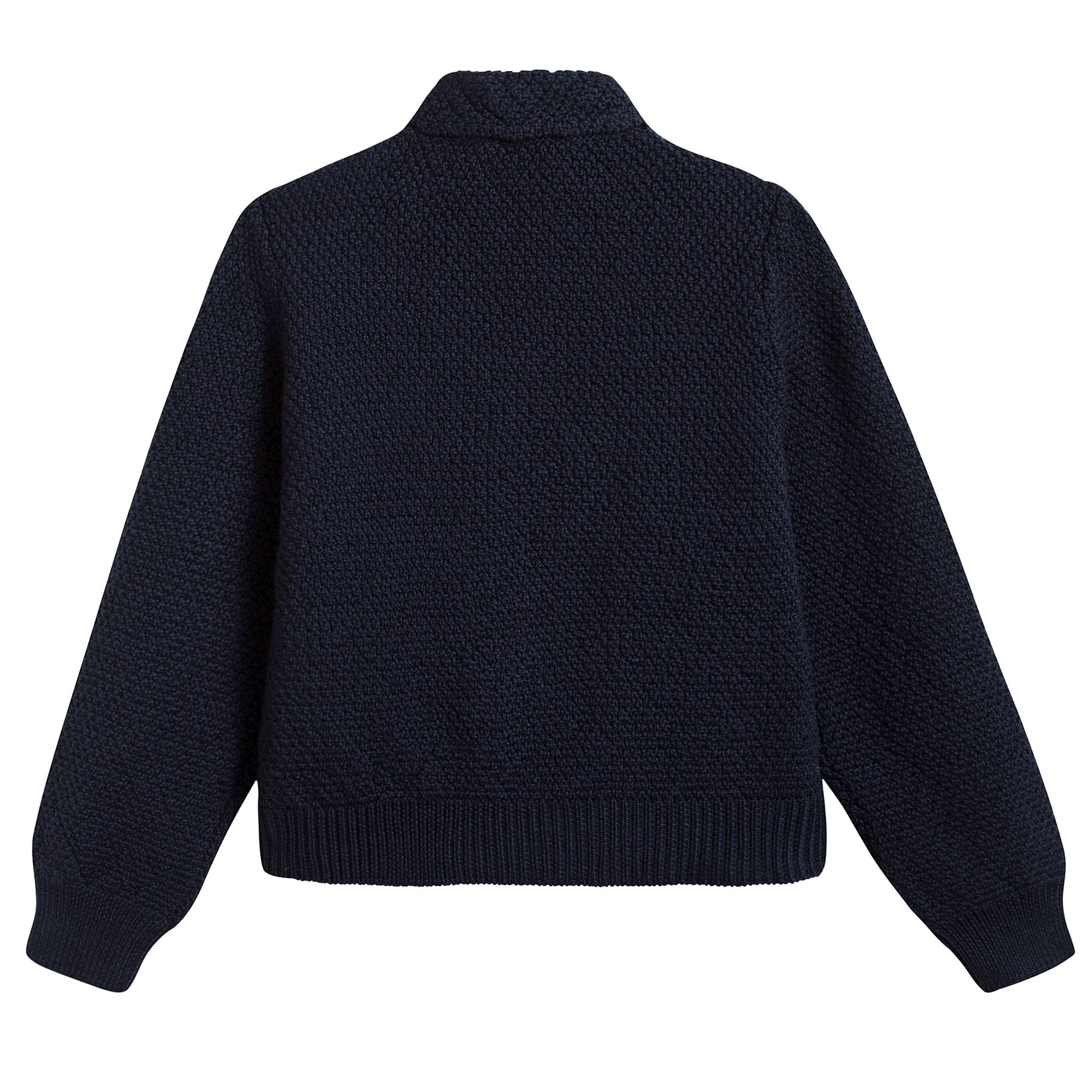 Girls Navy Blue Knitted Cardigan