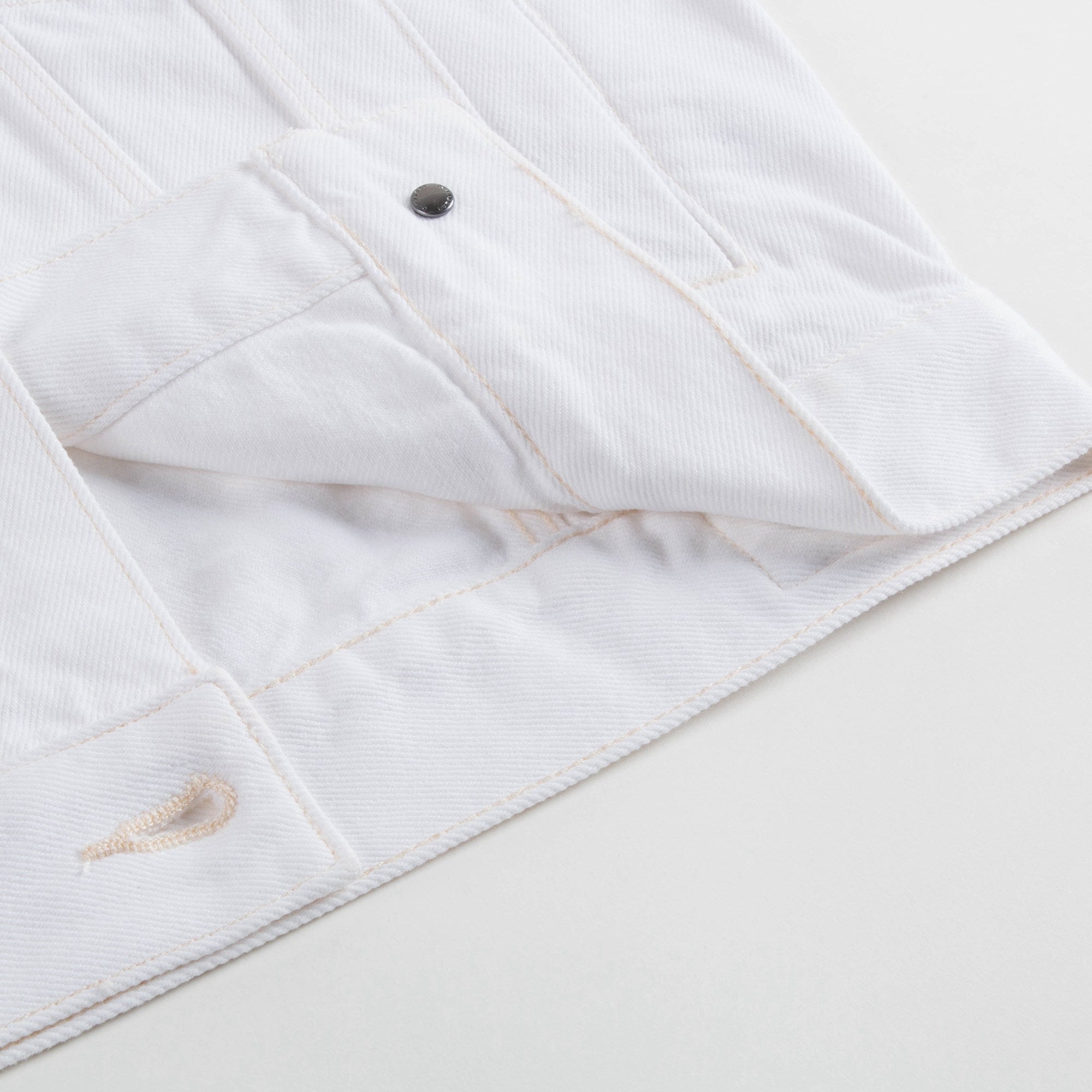 Girls Natural White Cotton Jacket