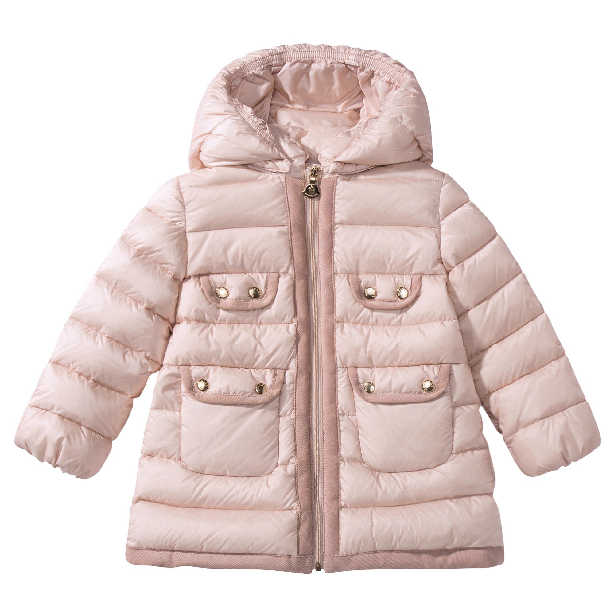 Baby Girls Pale Pink 'Maevant' Down Padded Coat