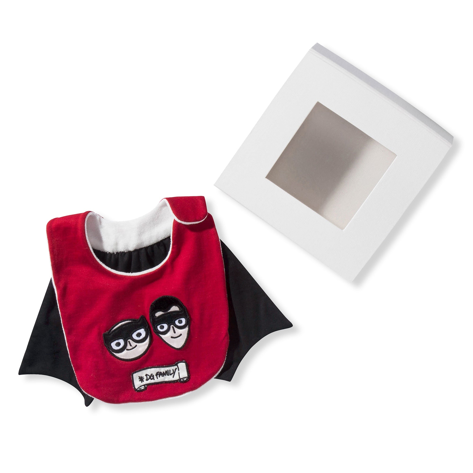 Baby Bib Red Superhero Cape