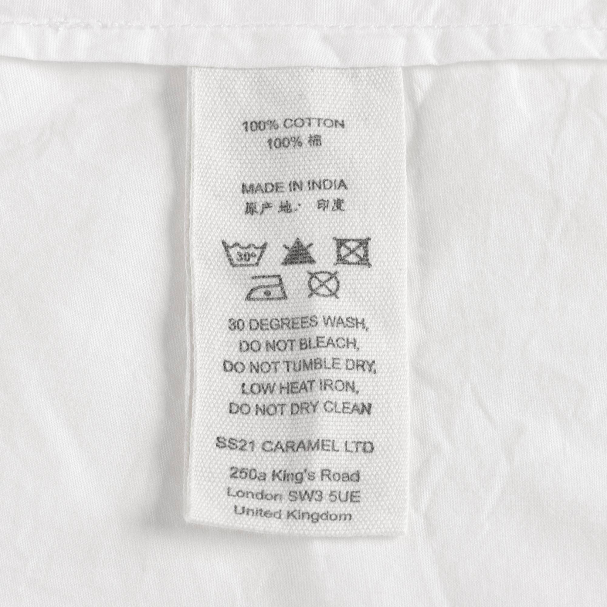 Girls White Cotton Shirt