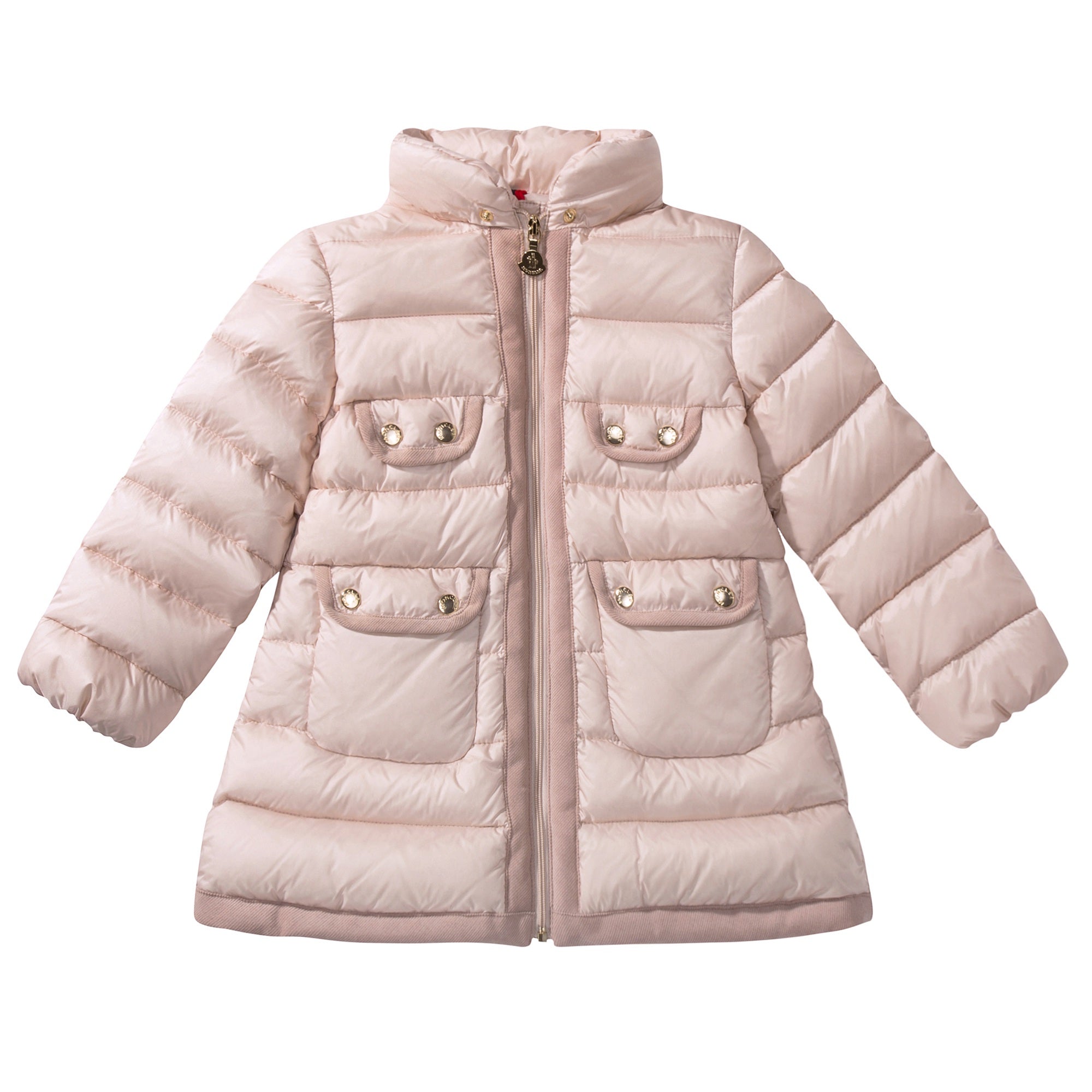 Baby Girls Pale Pink 'Maevant' Down Padded Coat