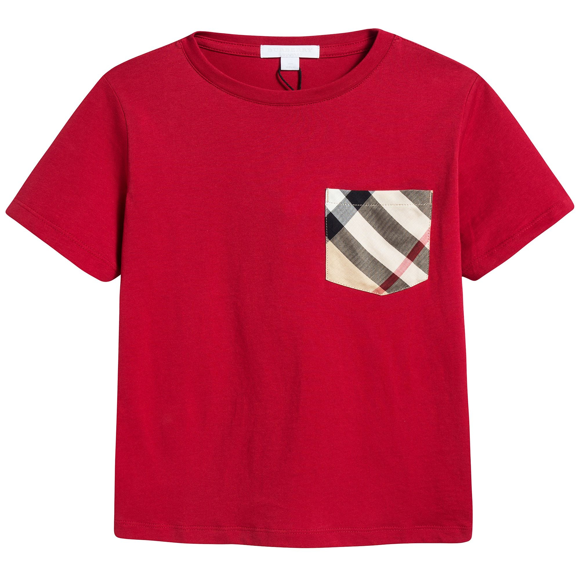 Boys Red Cotton T-shirt