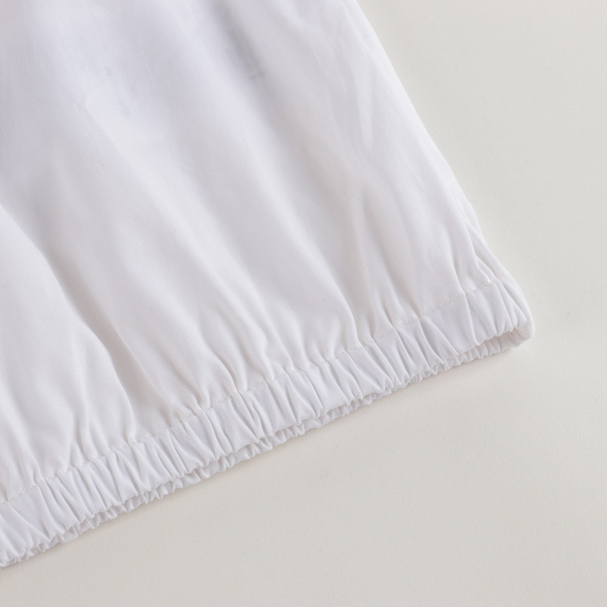 Girls White Logo Cotton Top