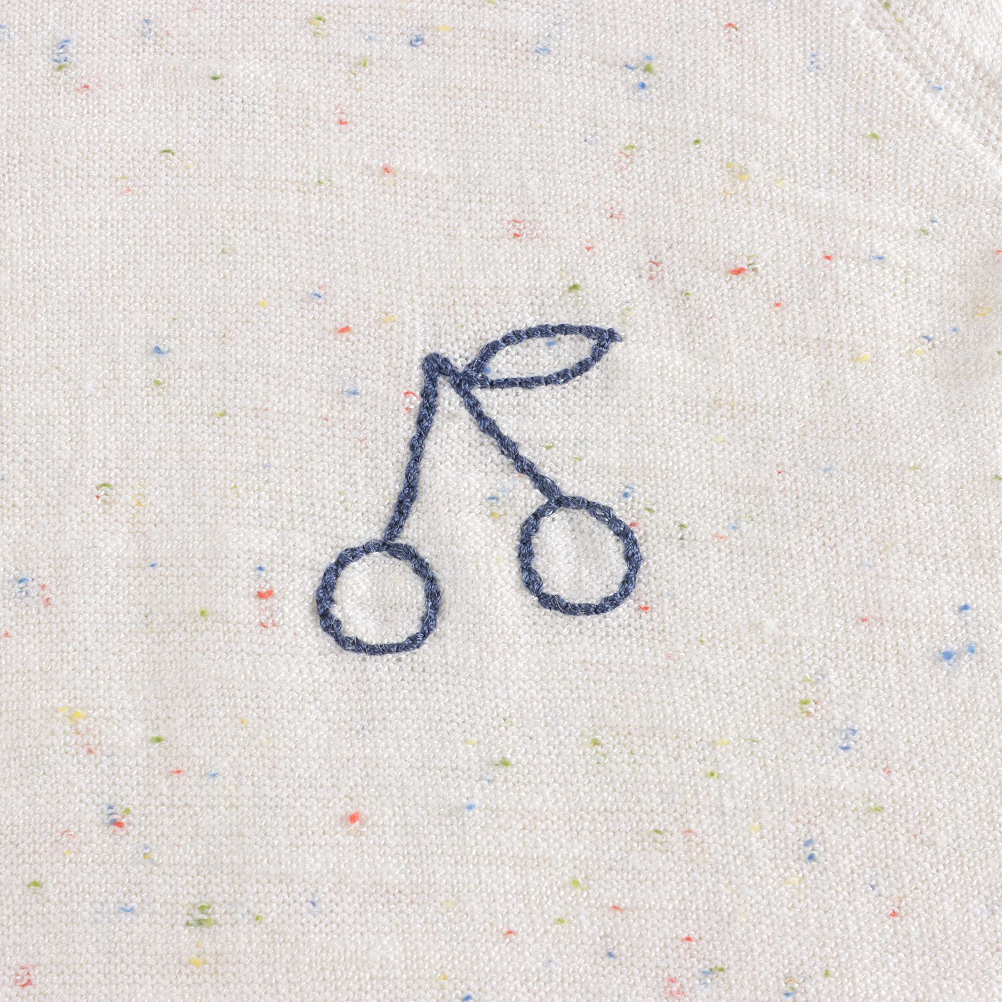 Girls White Logo Sweater