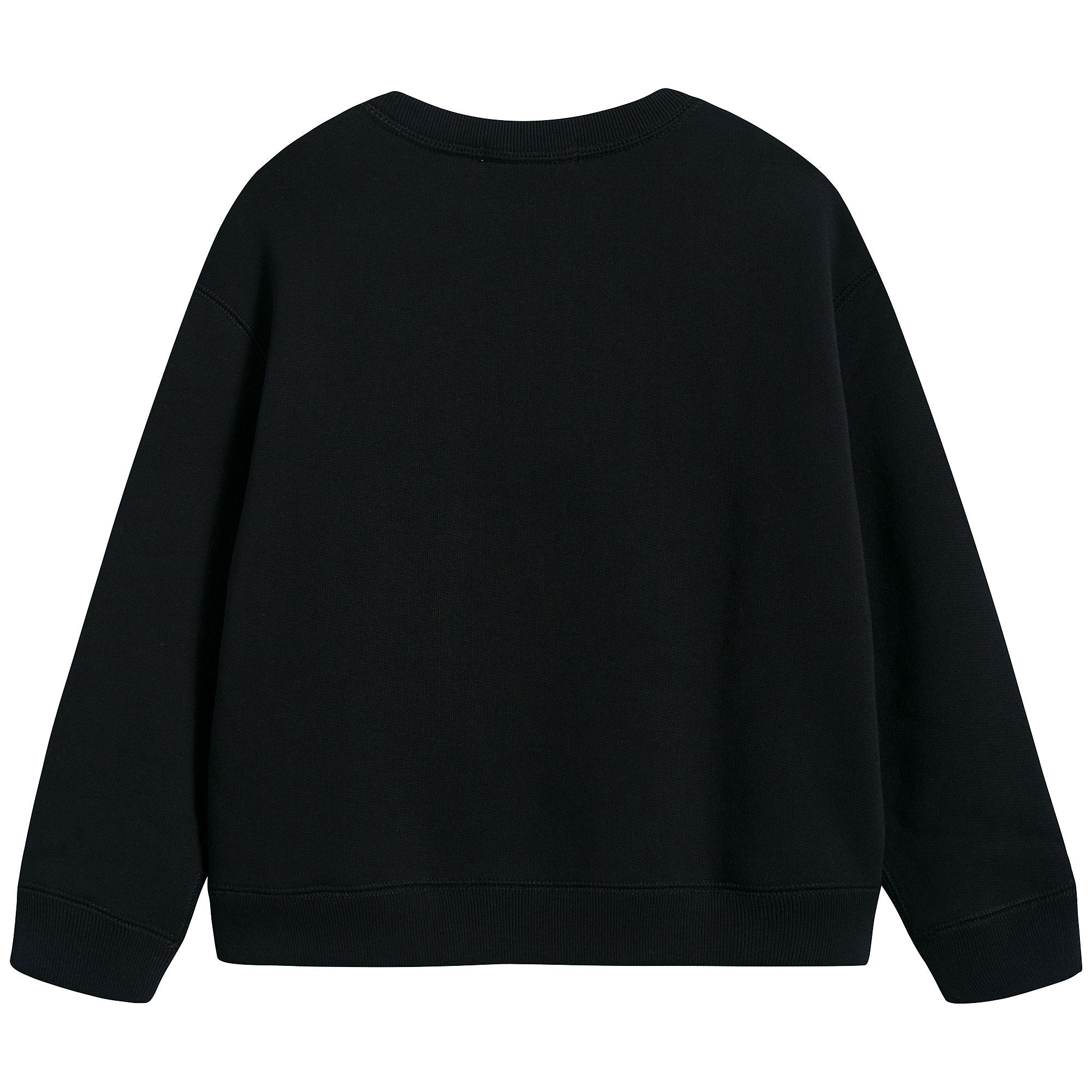 Boys Black Cotton Sweatshirt