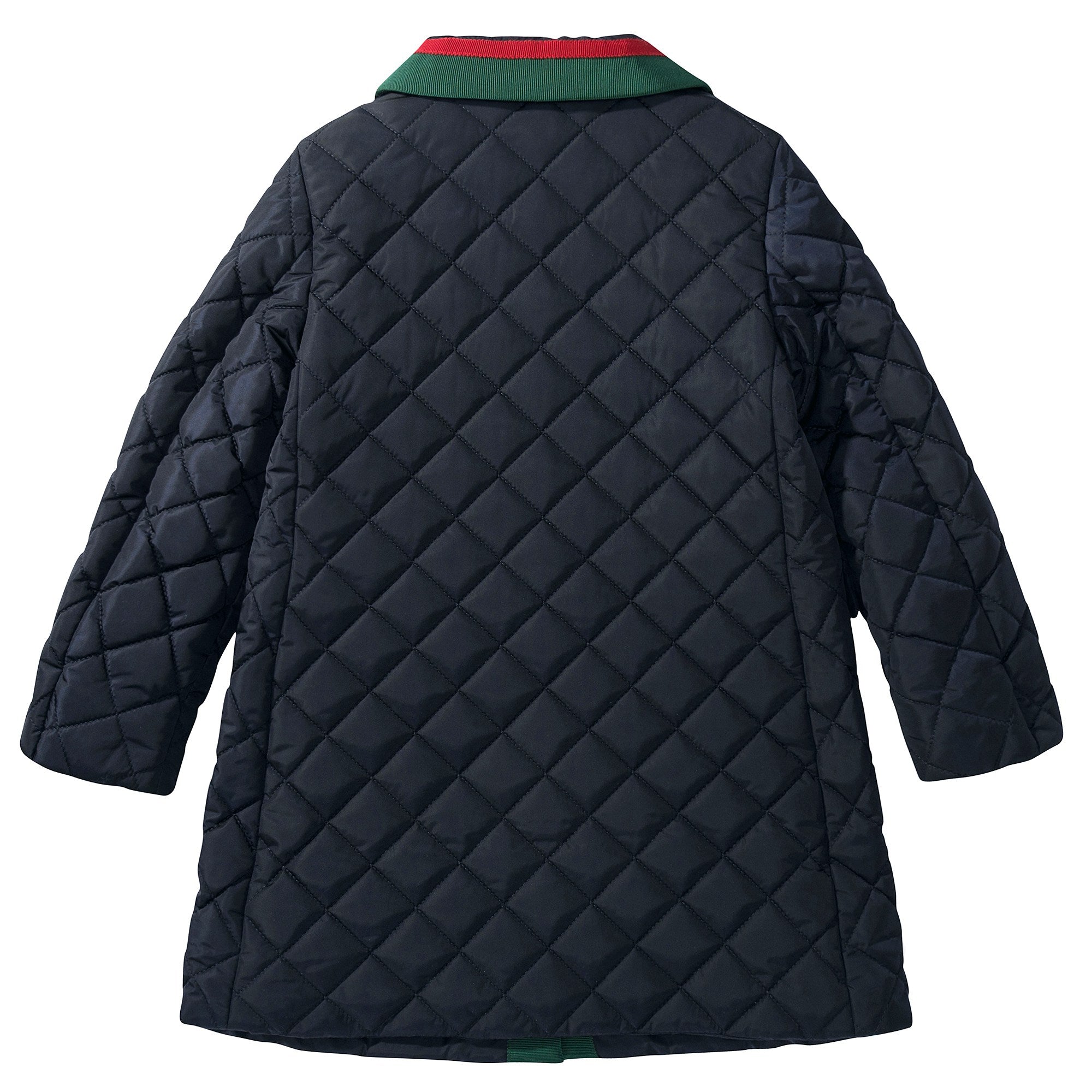 Girls Navy Blue Quilted Coat