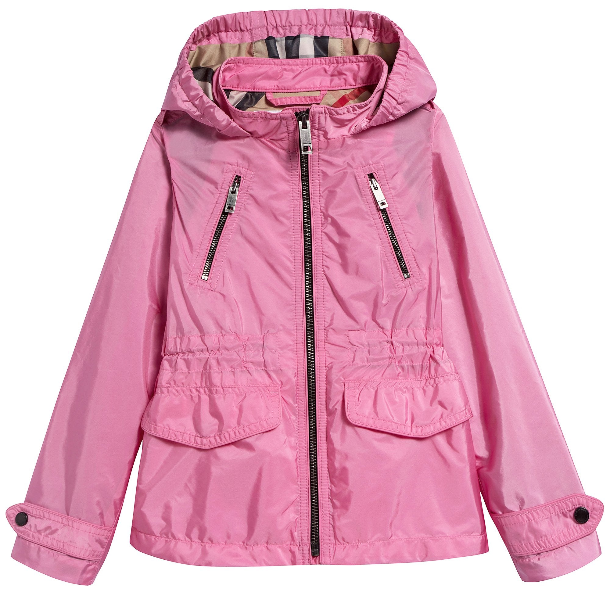 Girls Peony Pink Polyamide Outerwear