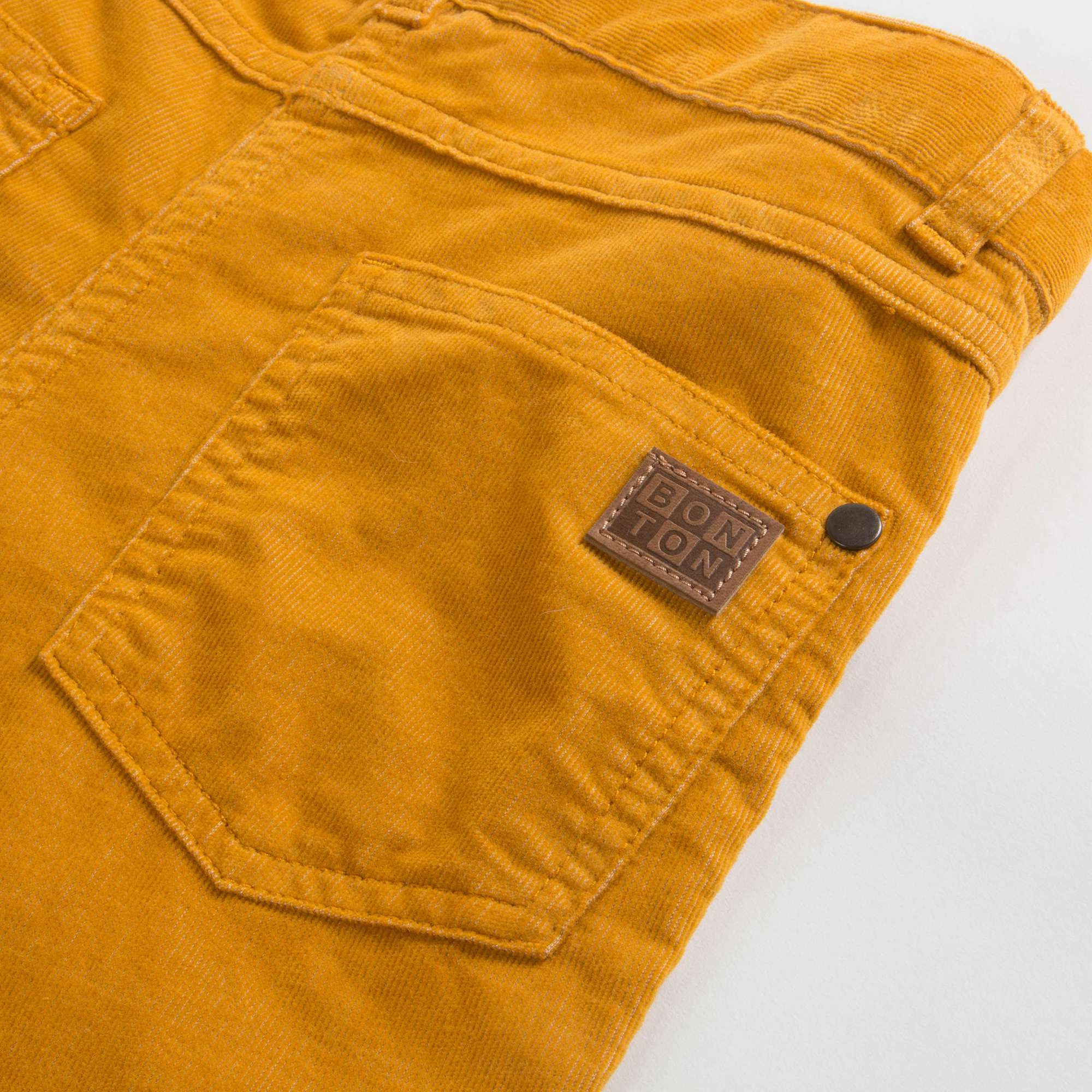 Girls Yellow Cotton Trousers