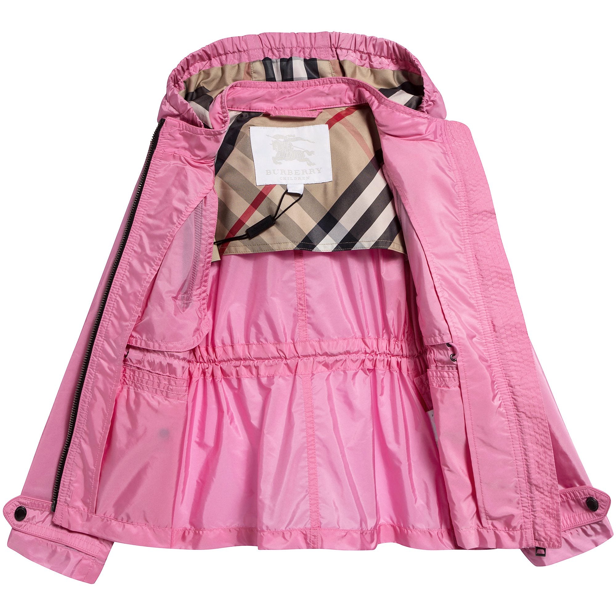 Girls Peony Pink Polyamide Outerwear