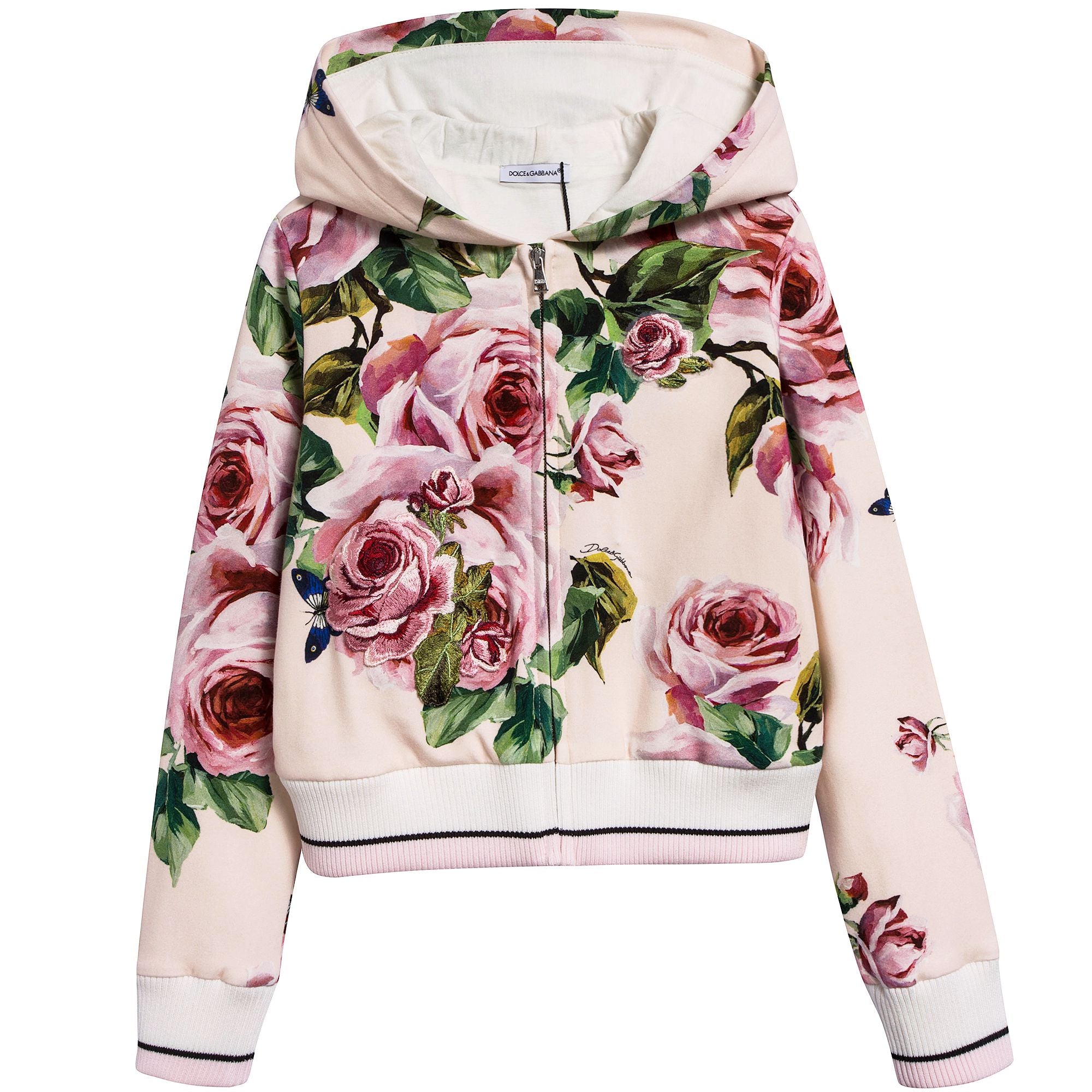 Girls Beige Rose Cotton Set