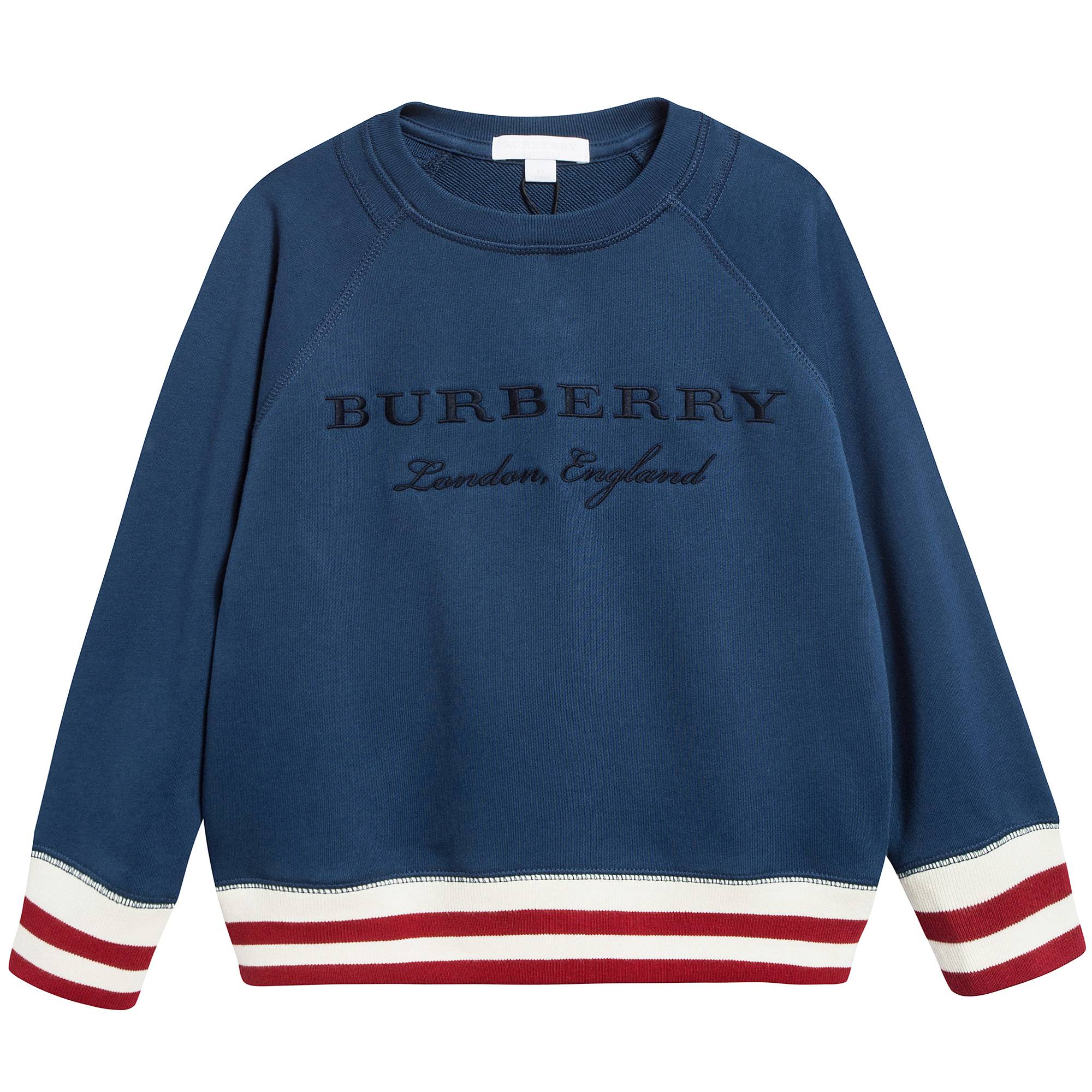 Boys Canvas Blue Cotton Sweatshirt