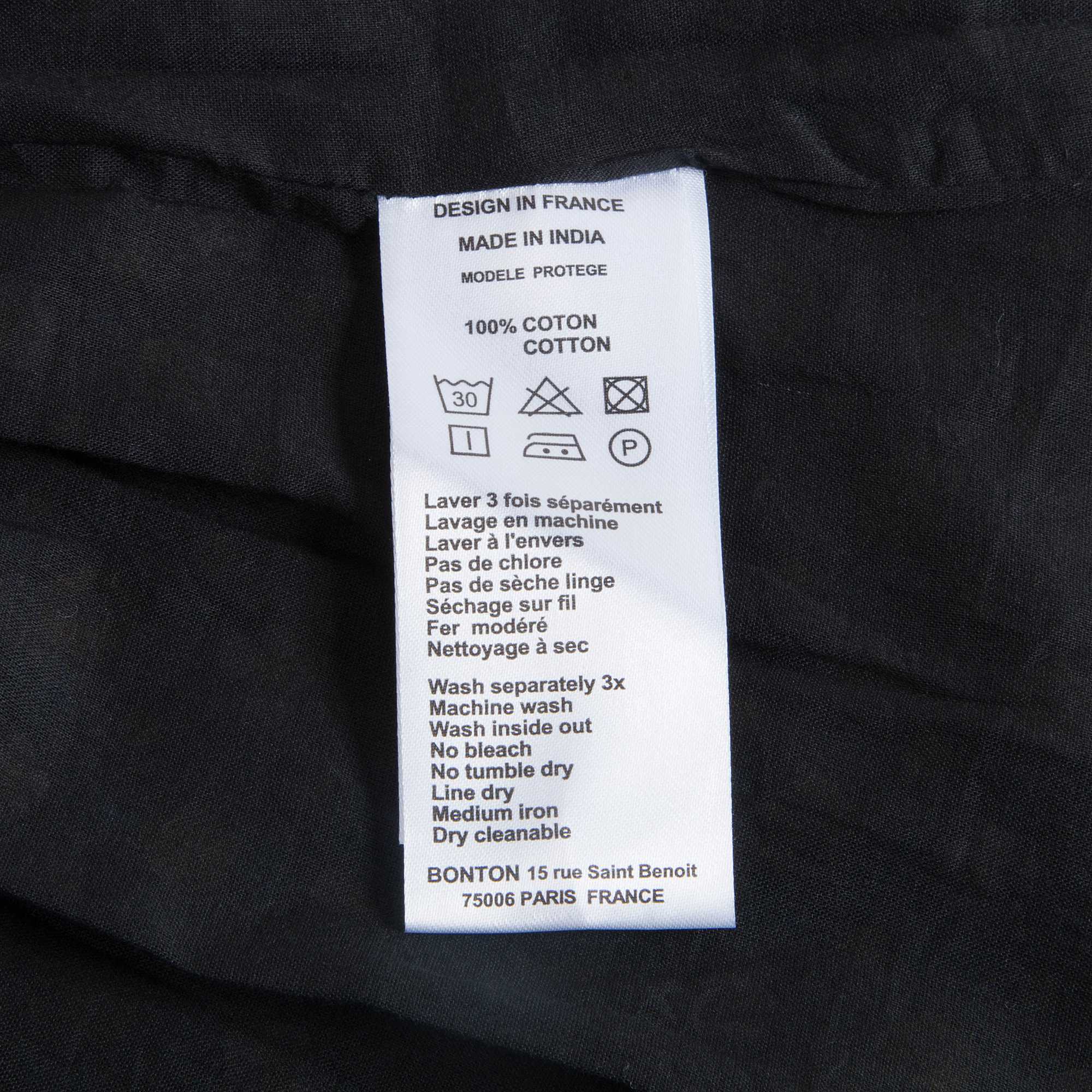 Girls Black Flower Cotton Skirt