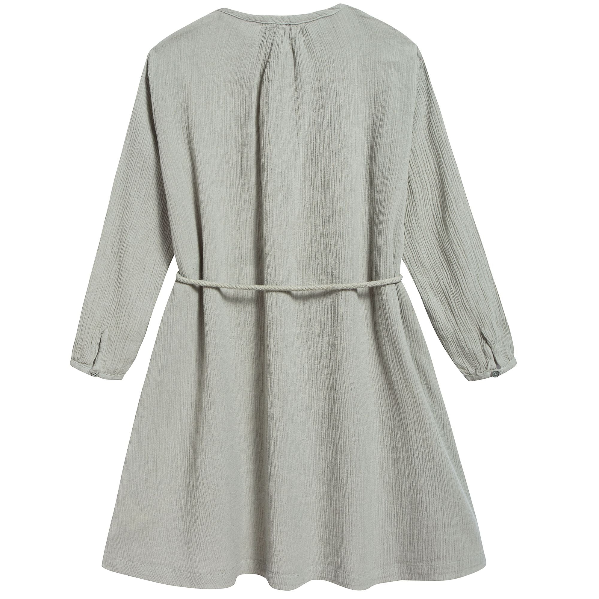 Girls Egret Cotton Woven Dress