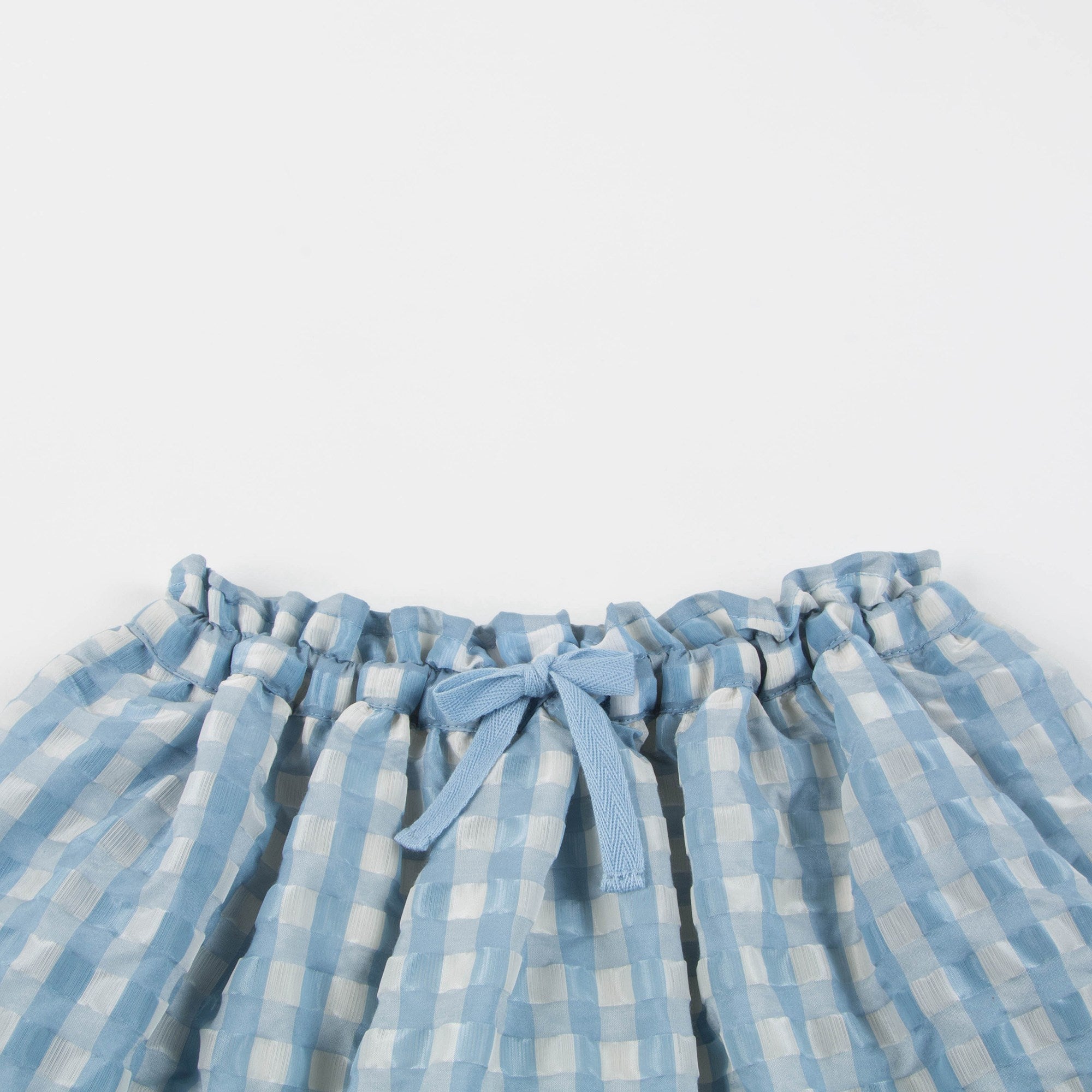 Girls Pale Blue Woven Skirt