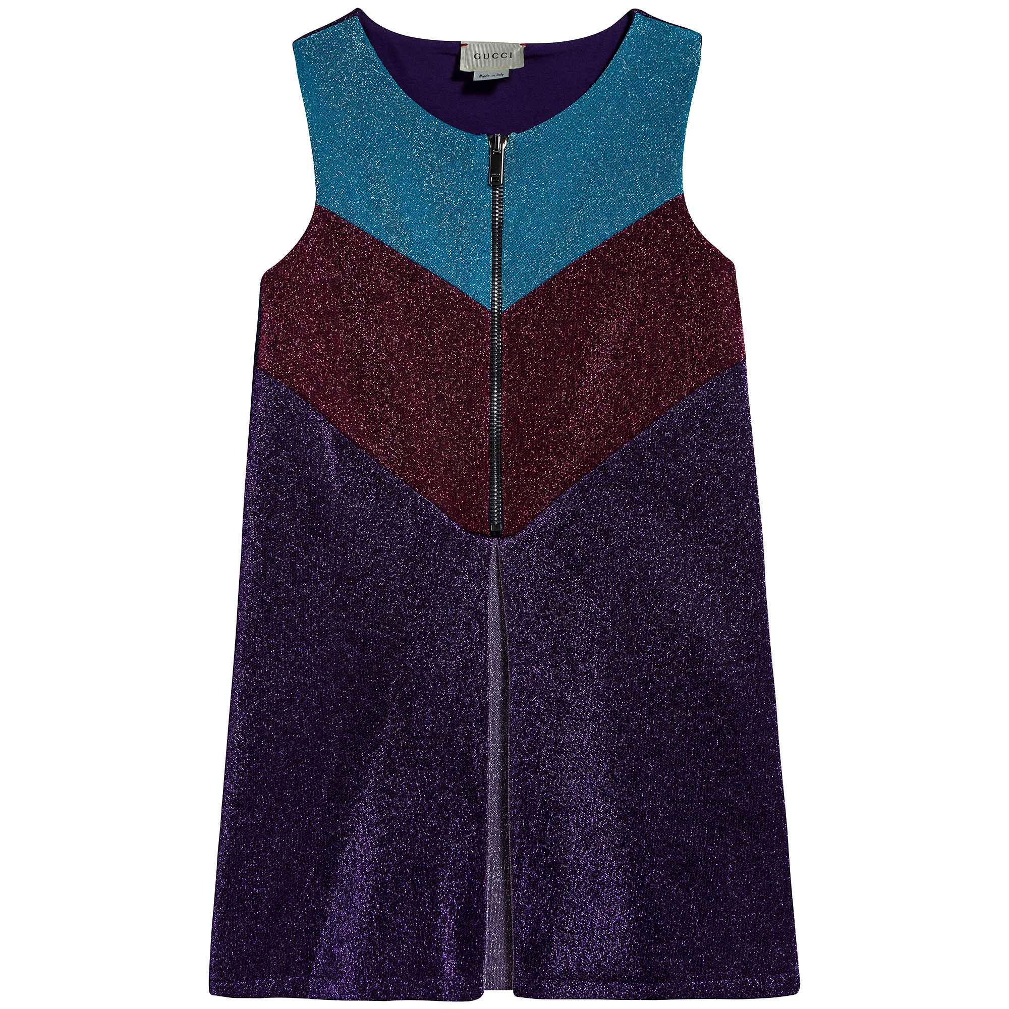 Girls Turquoise Logo Dress