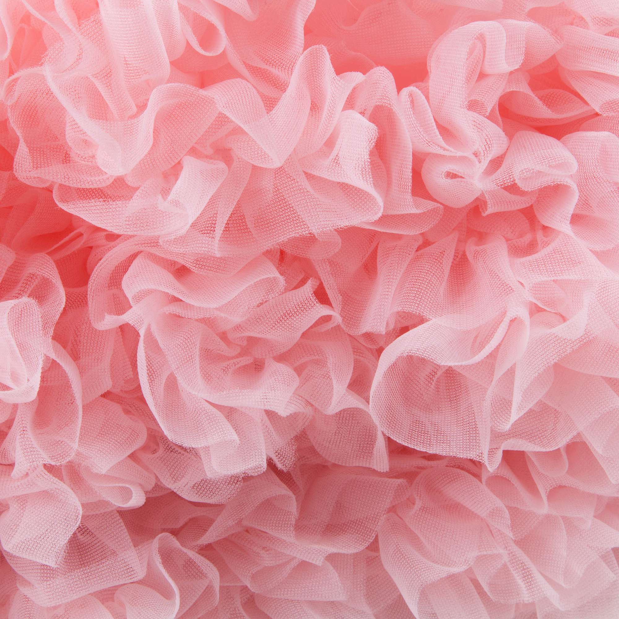 Girls Rose Pink Nylon Knitted Skirt