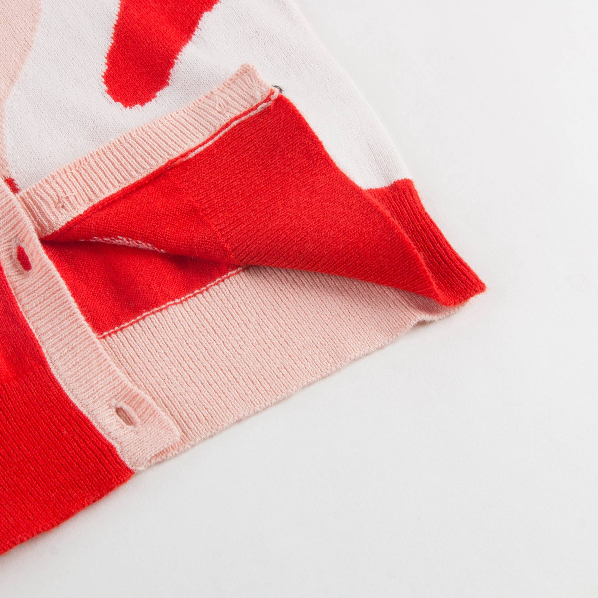 Baby Girls Red Lauren Swan Cardigan