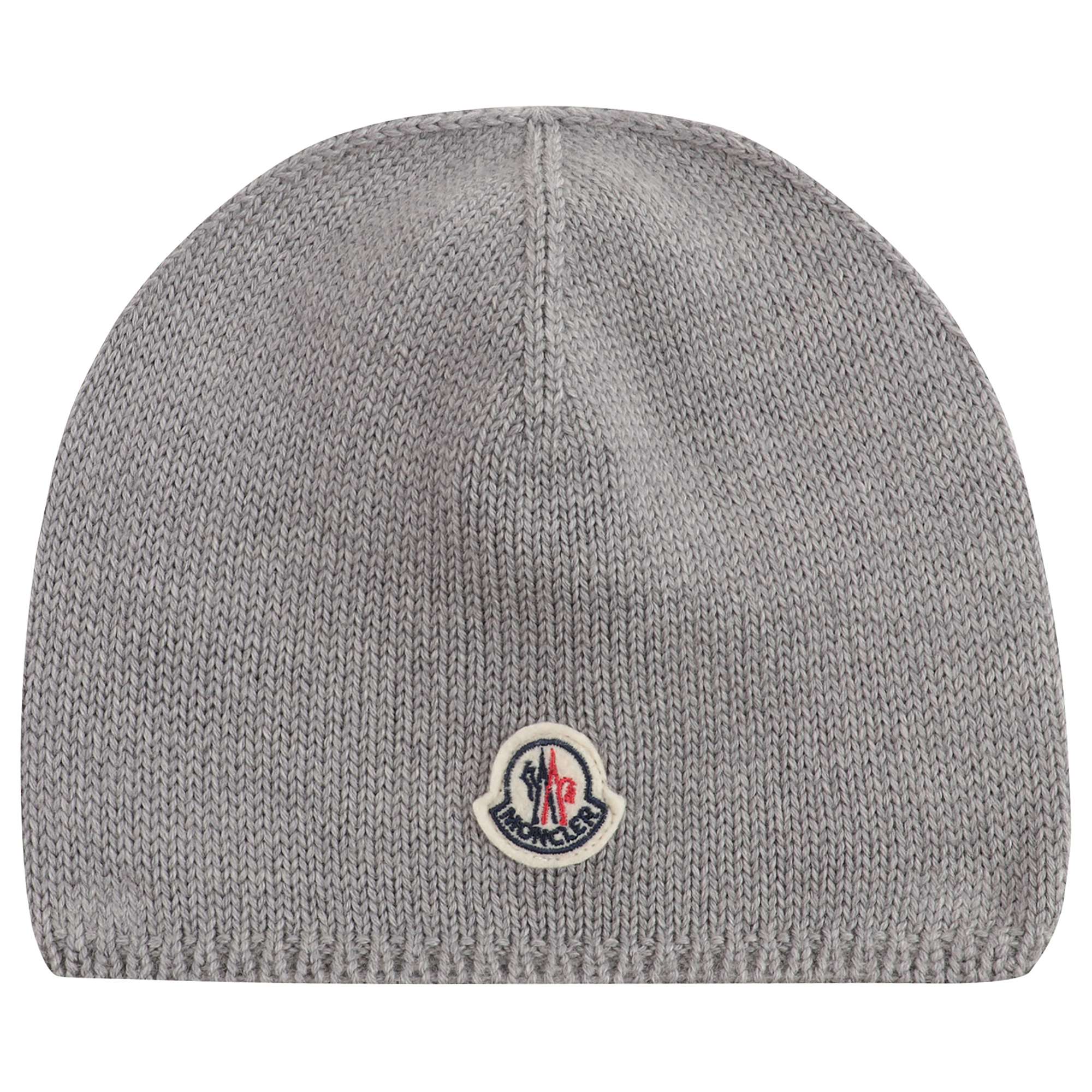 Baby Boys & Girls Grey Virgin Wool Hat