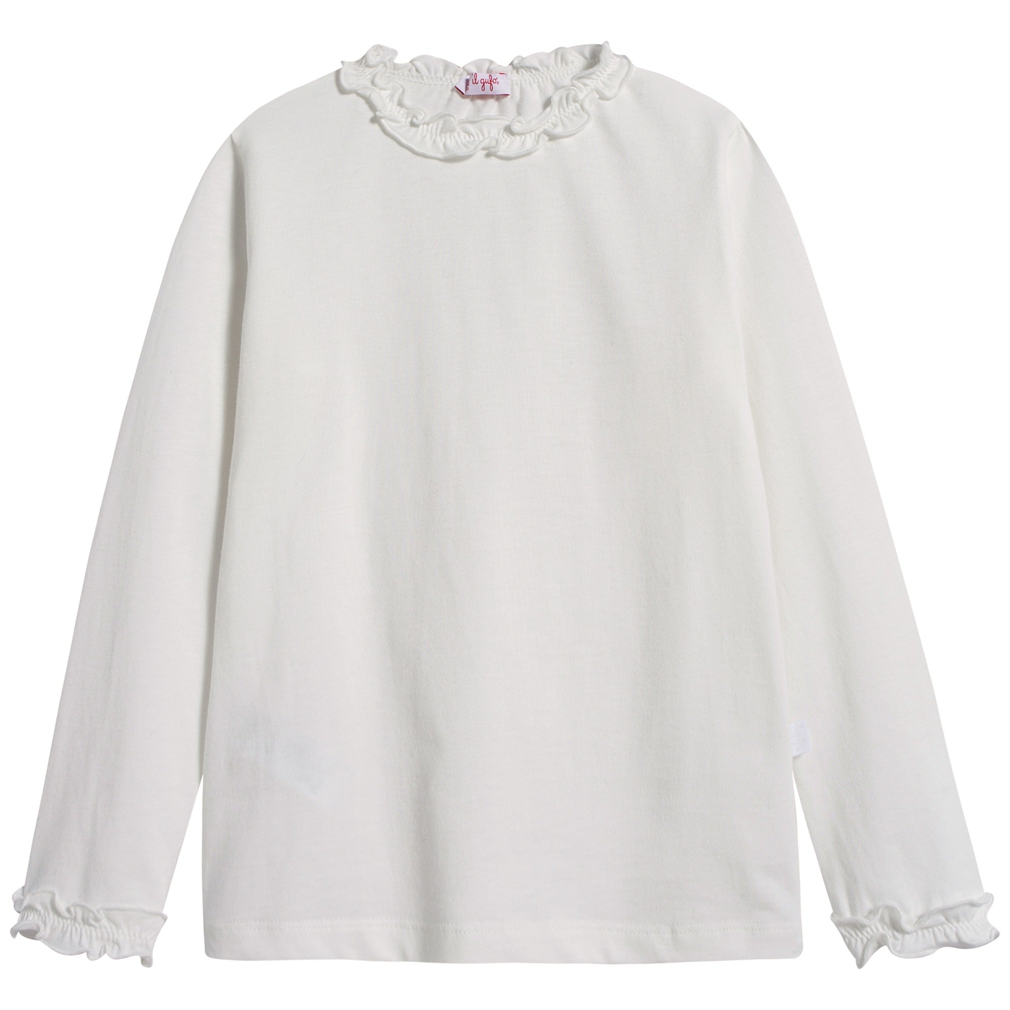 Girls White Cotton Shirt