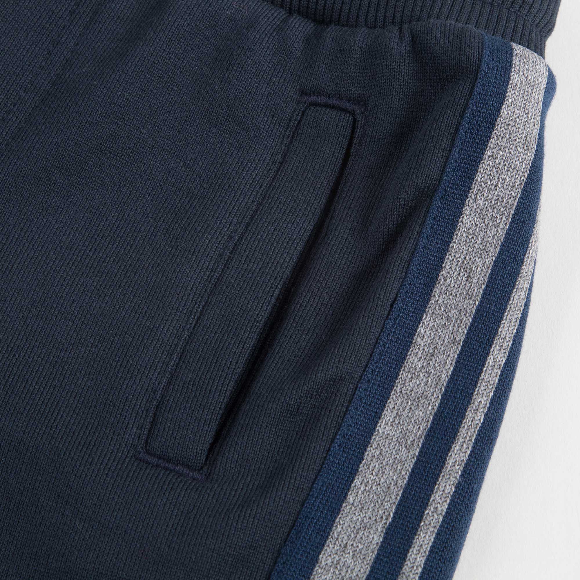 Boys Blue Cotton Jersey Trousers