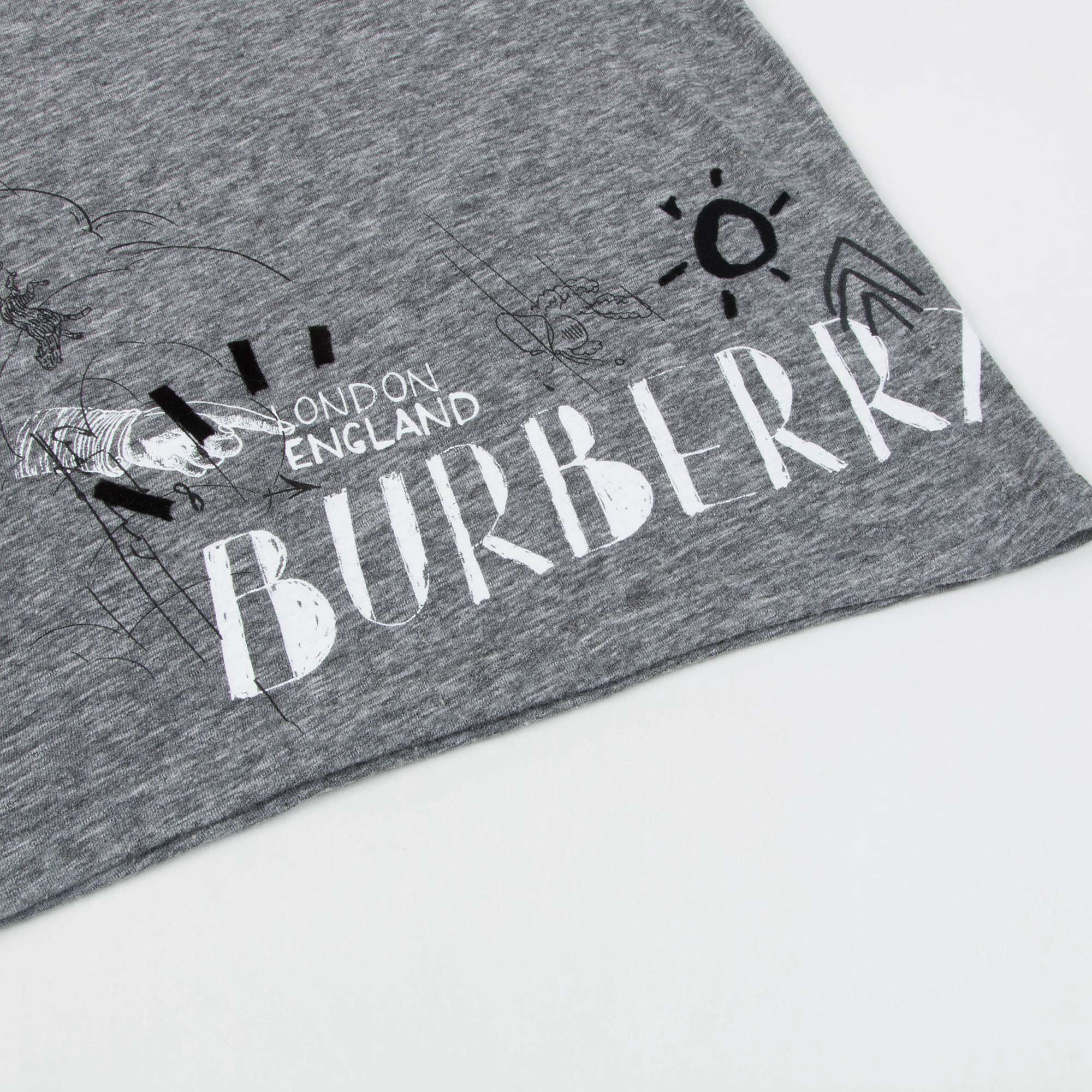 Boys Dark Grey Melange Cotton T-shirt