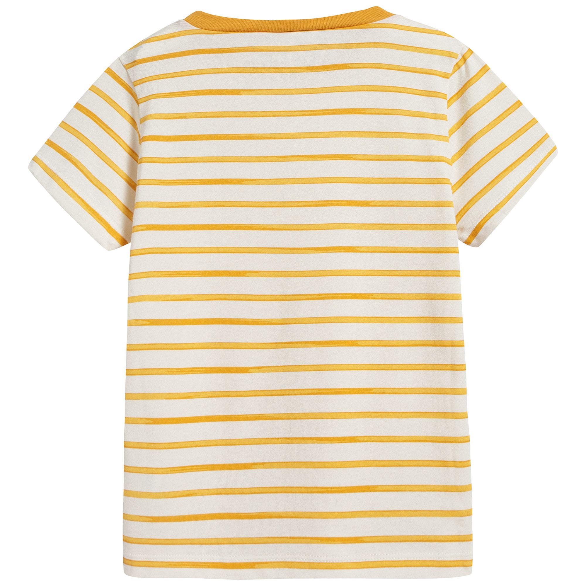 Girls Yellow Cotton T-shirt