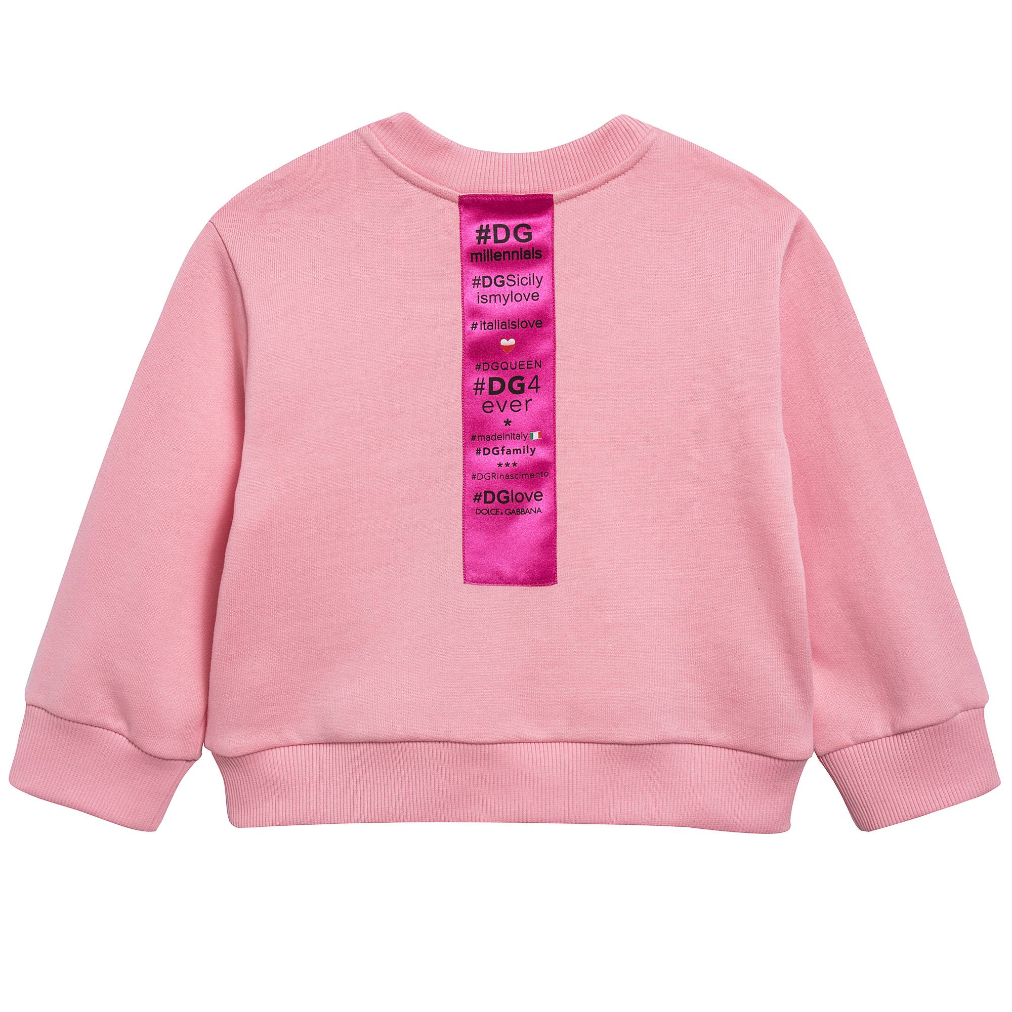 Girls Pink Sweatshirt