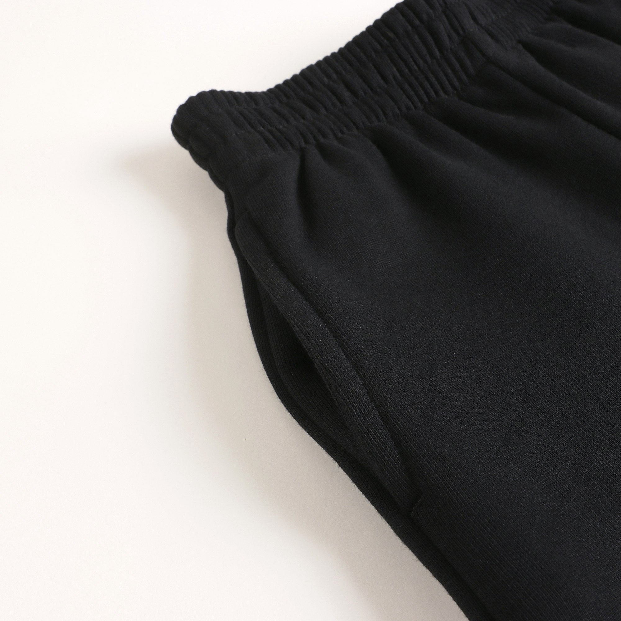 Girls Black Logo Cotton Shorts