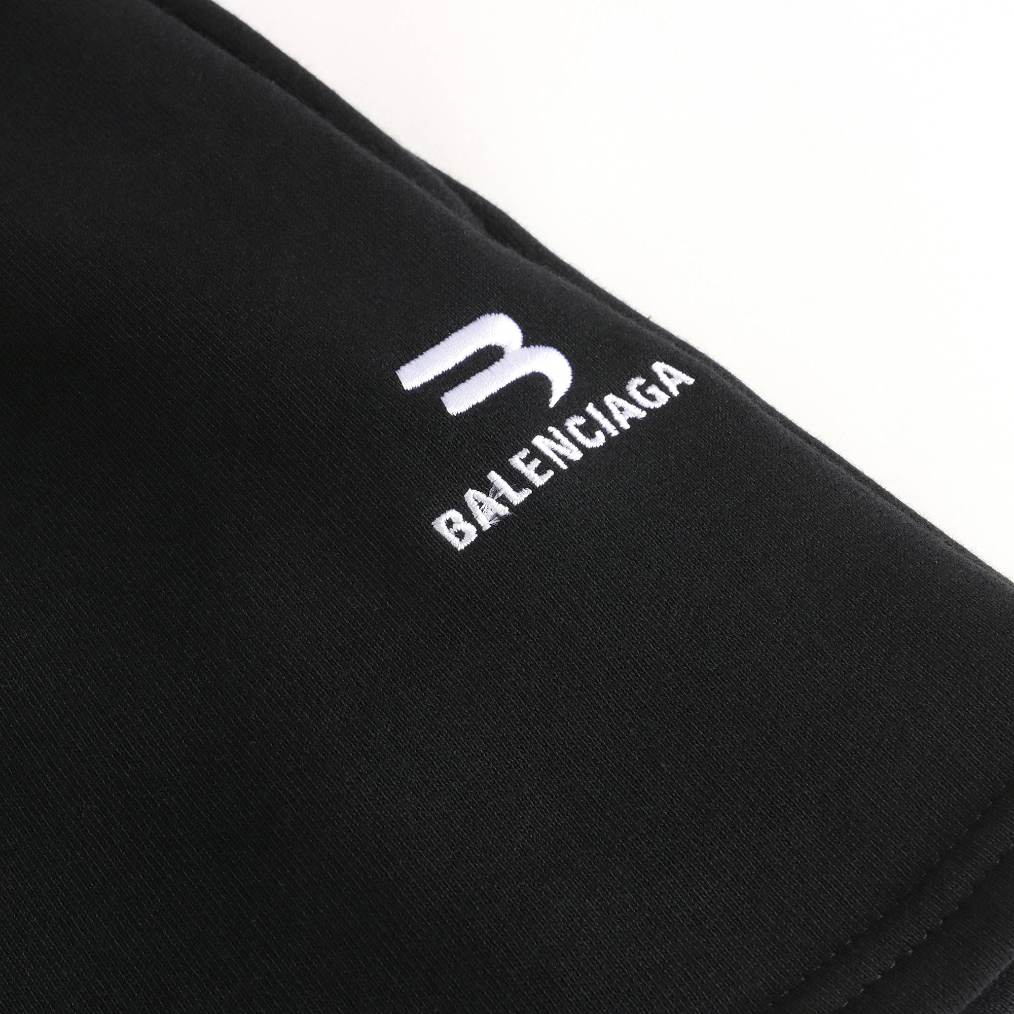 Girls Black Logo Cotton Shorts