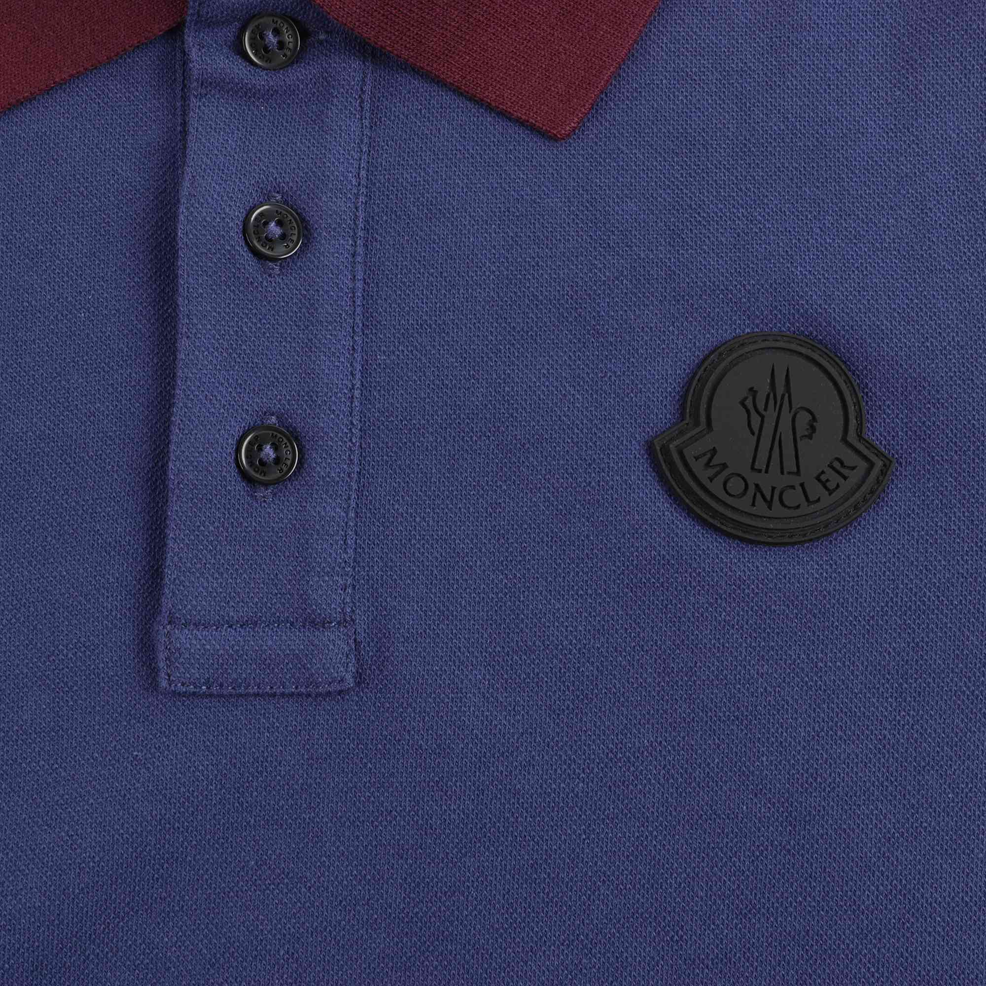 Boys Navy "MAGLIA" Cotton Polo Shirt