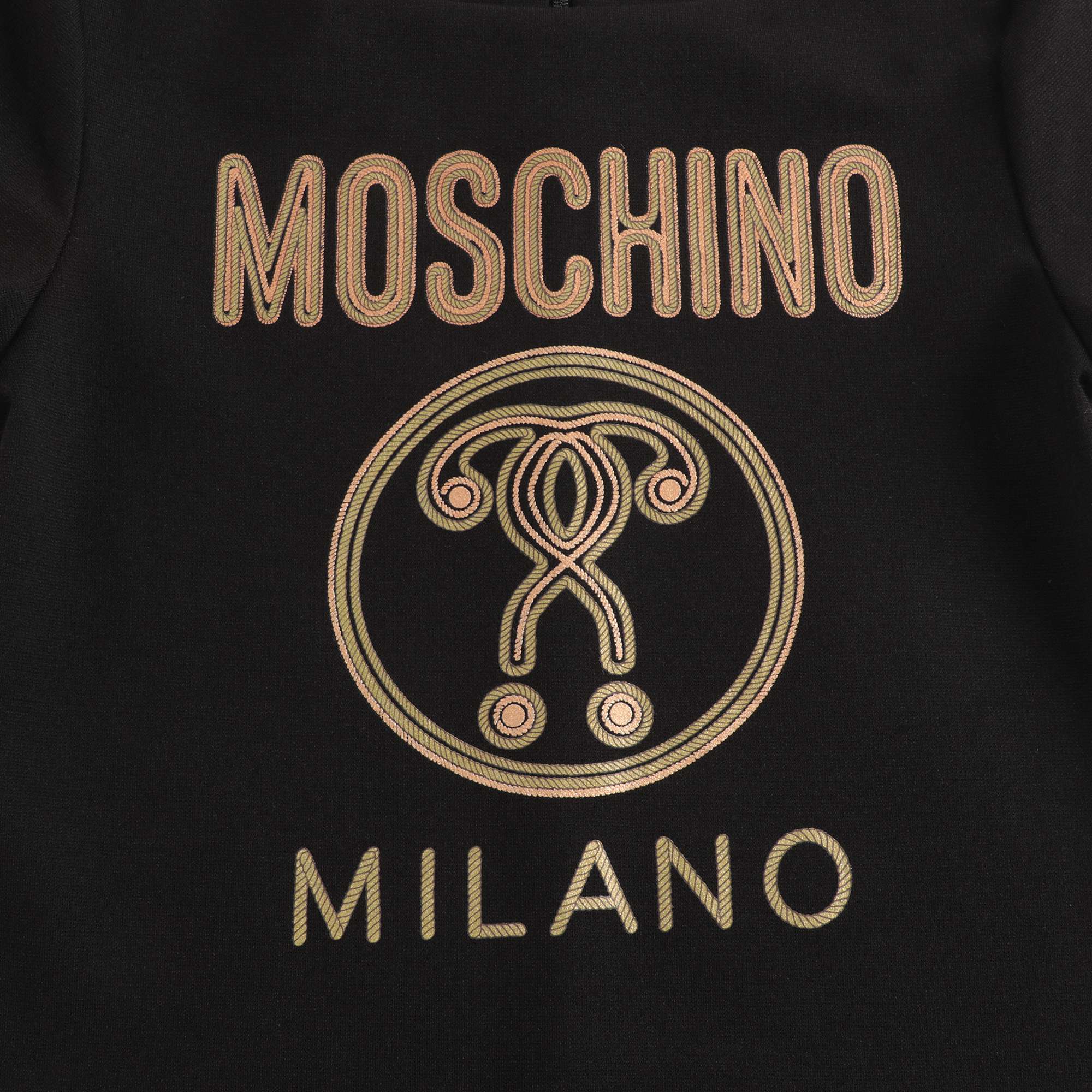 Girls Black Logo Dress