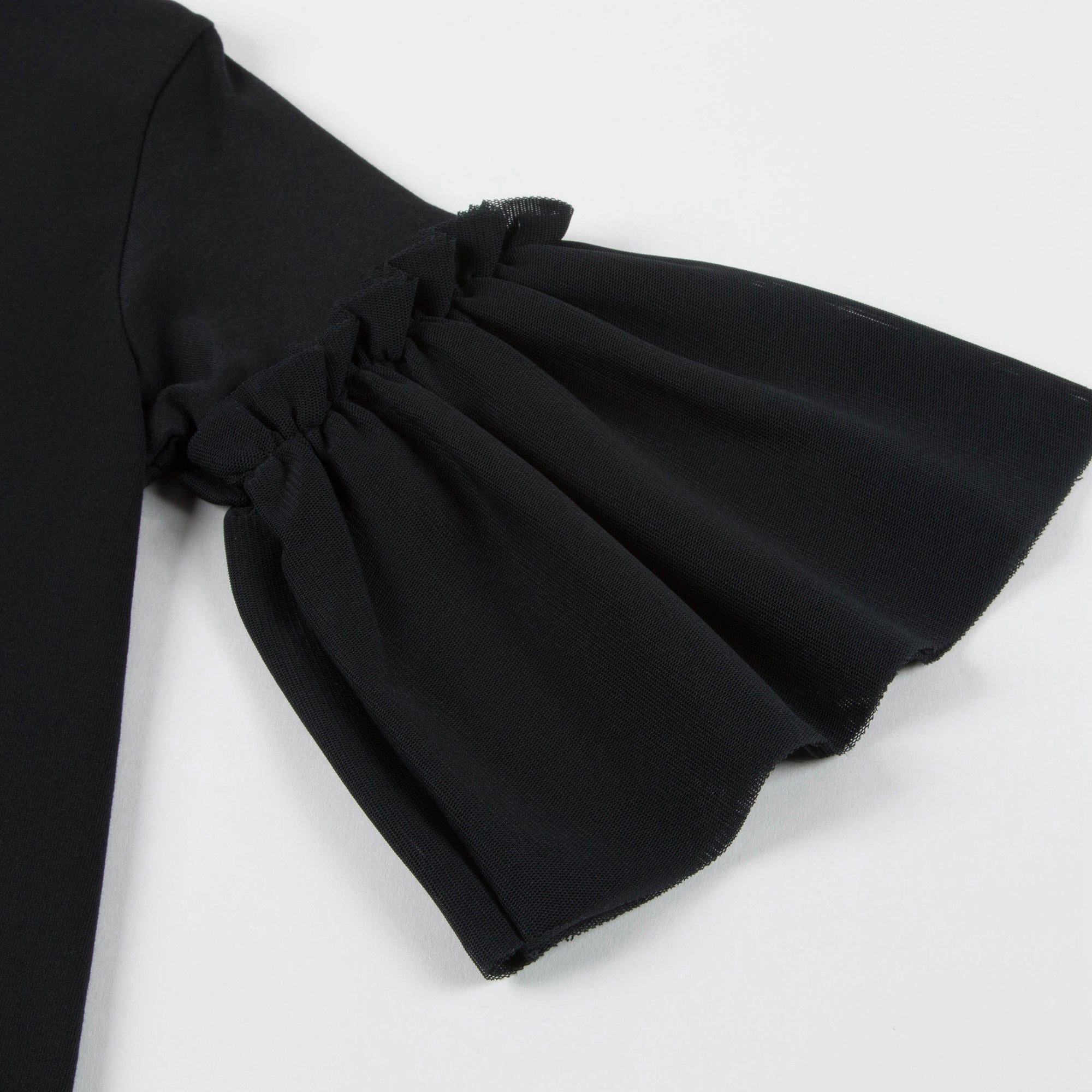 Girls Black Cotton Top